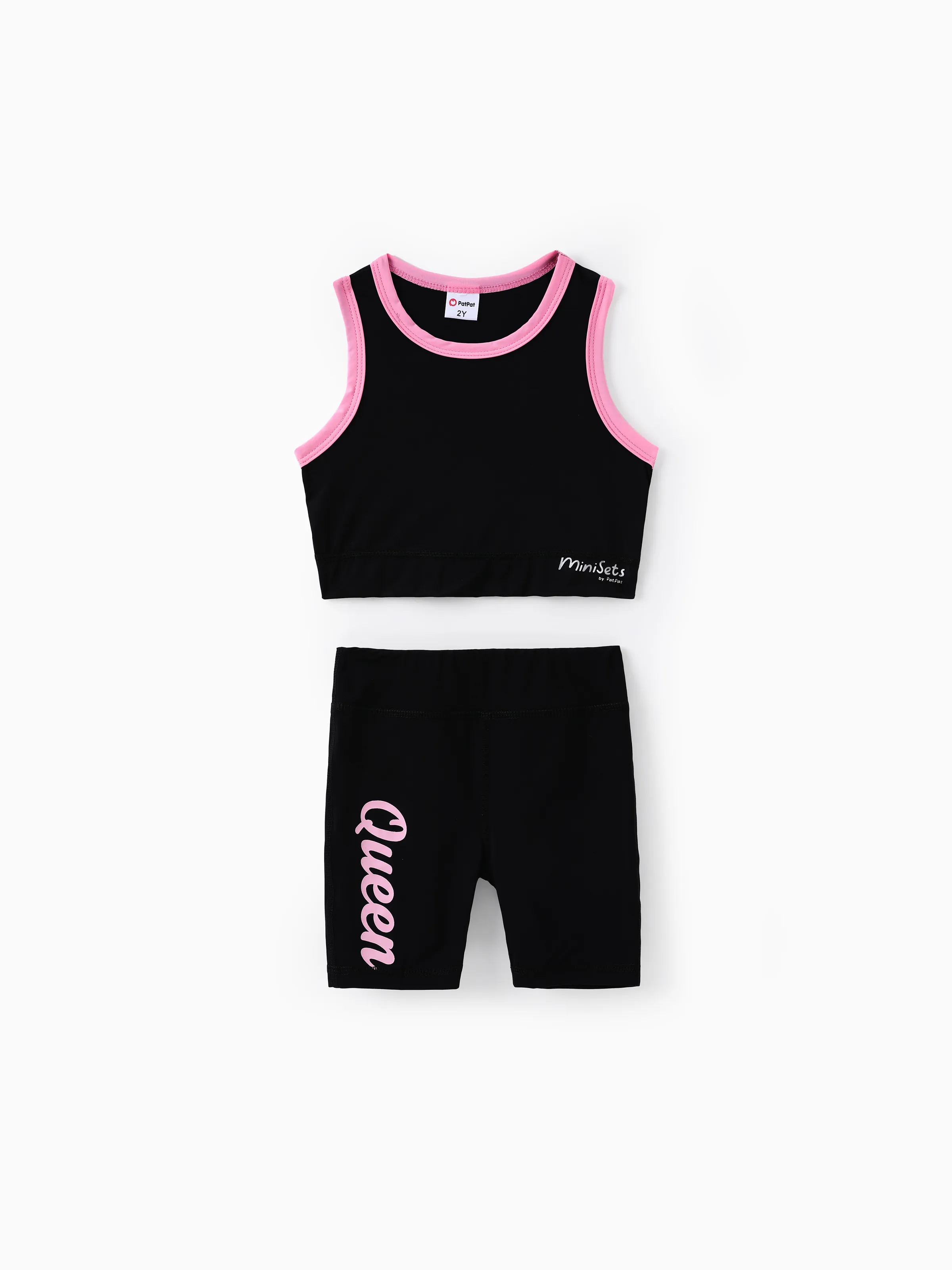 

Toddler/Kid Girl 2pcs Tank Top and Short Leggings Set