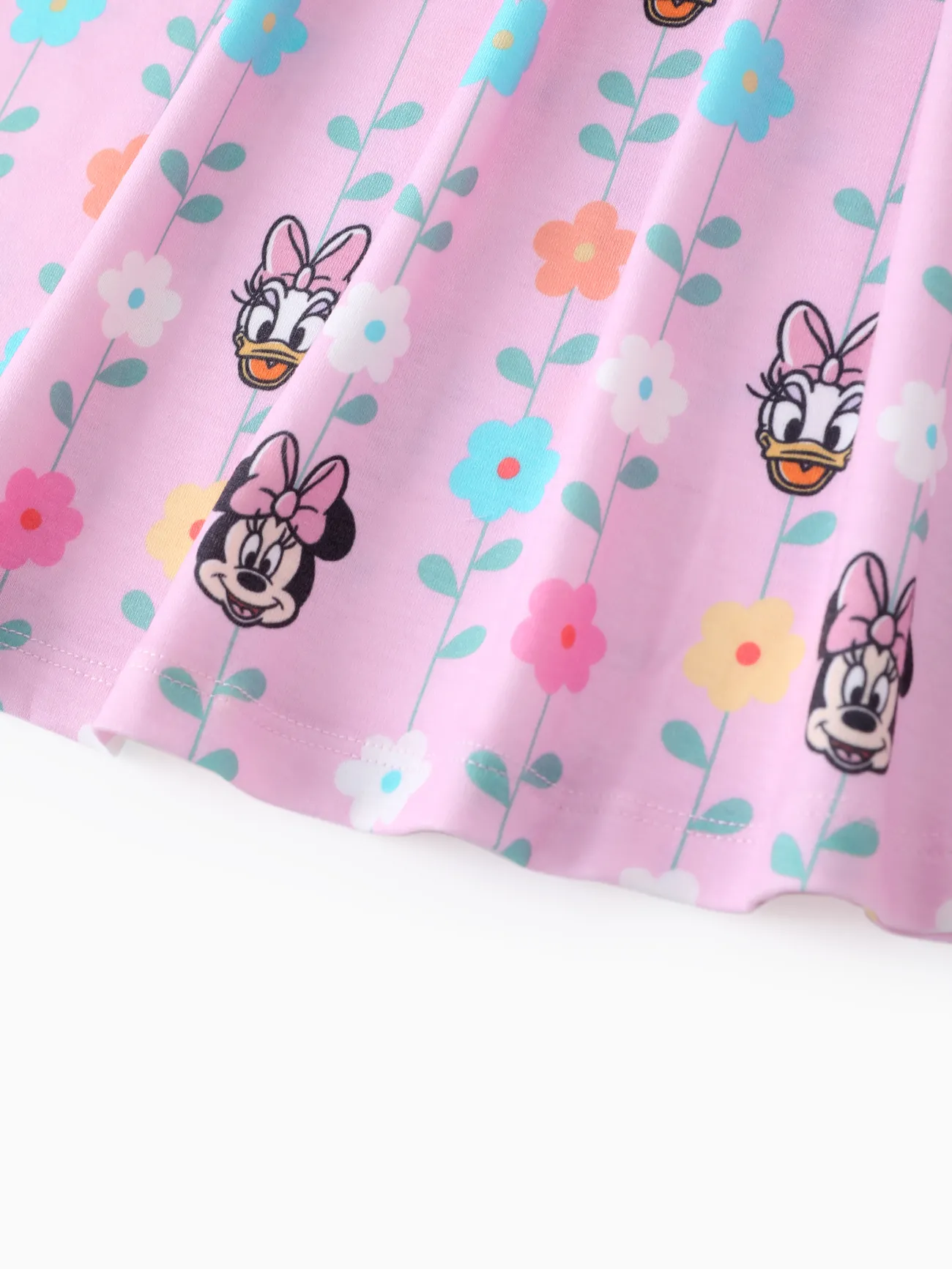Disney Mickey and Friends Toddler Girl Floral Naia™ Character Print Dress
 Pink big image 1