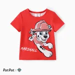 Patrulha Canina Unissexo Infantil T-shirts Vermelho Alaranjado