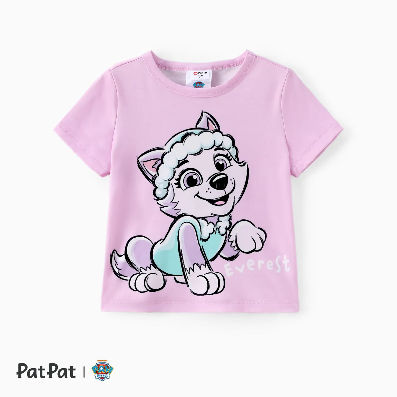Patrulha Canina Unissexo Infantil T-shirts Roxo Claro big image 1