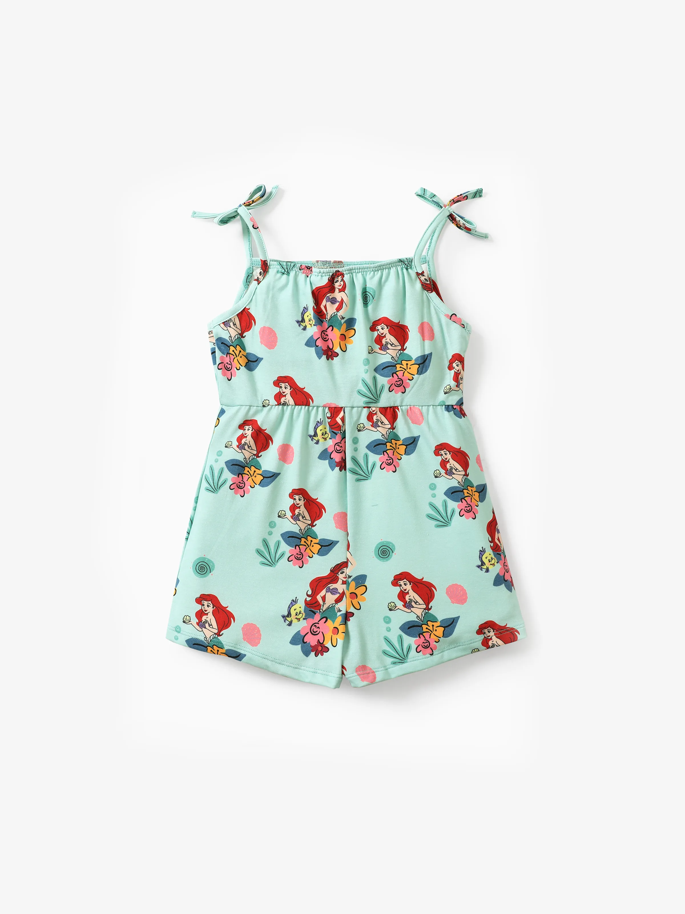 

Disney Princess Moana/Ariel/Rapunzel 1pc Toddler Girls Naia™ Character Floral Print Spaghetti Strap Romper