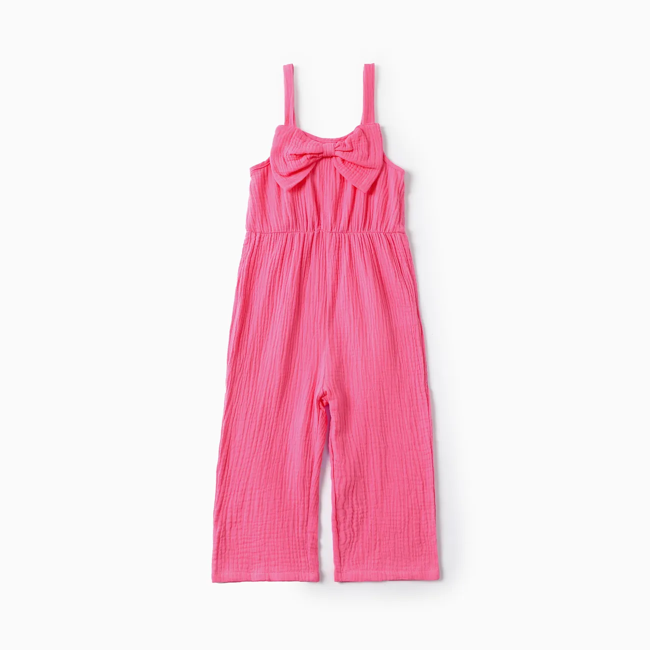 طفل صغير الفتيات الحلو شنقا حزام تصميم الوردي القطن رومبير  زهري big image 1
