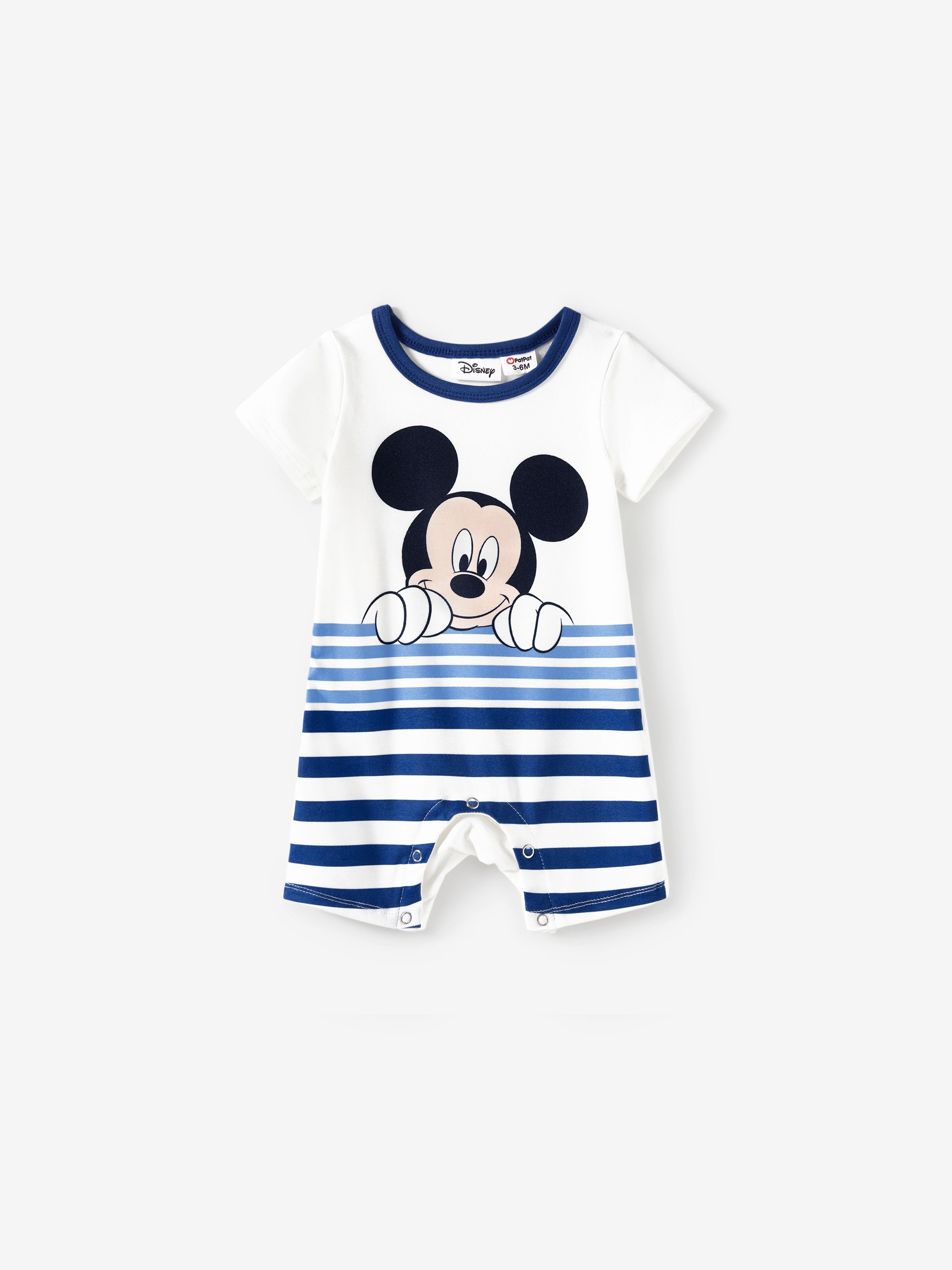 

Disney Mickey and Friends Family Matching Naia™ Character Print Striped T-shirt/Romper