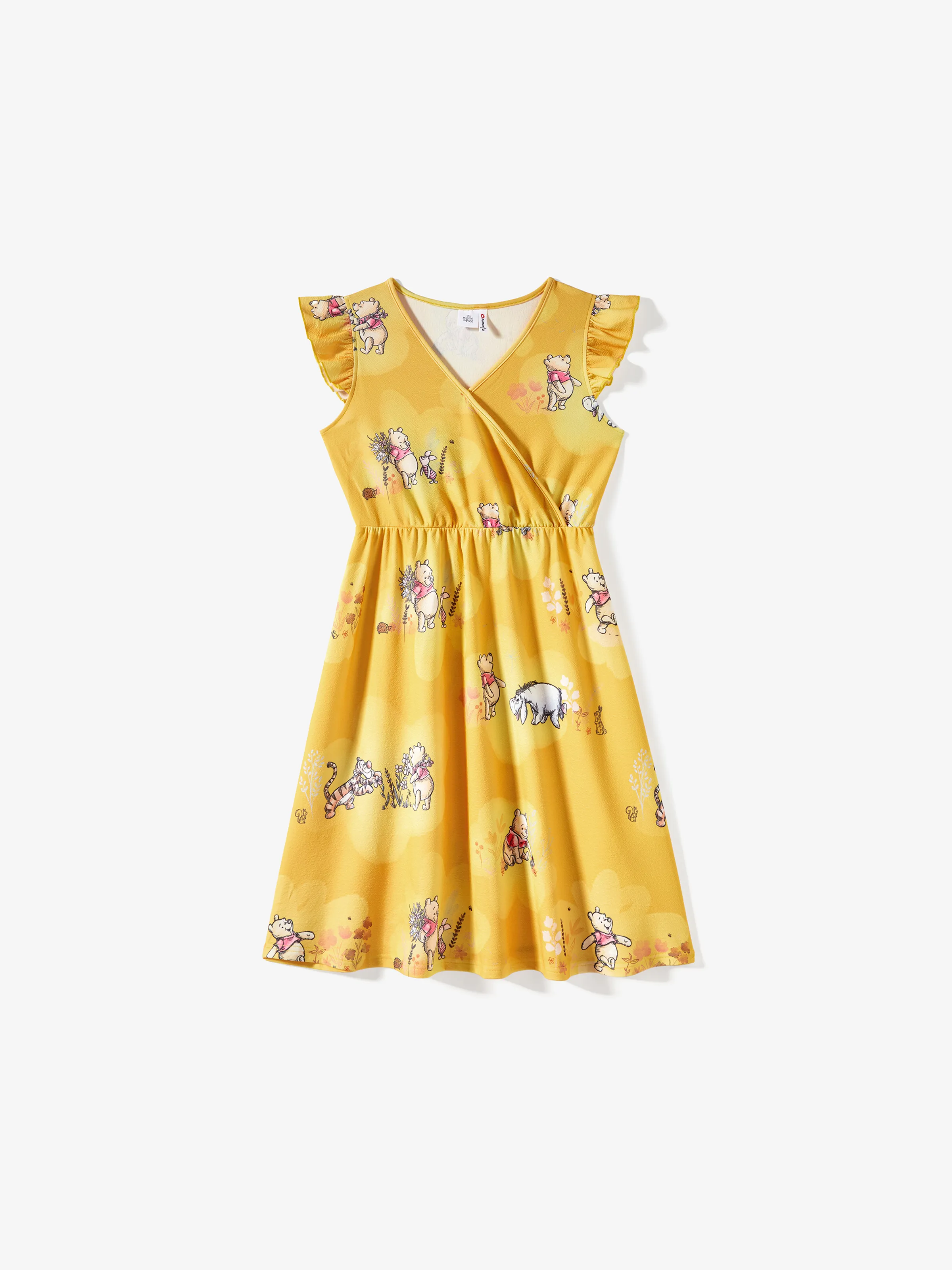 

Winnie the Pooh Mommy and Me Naia™ Character All-over Print Ruffled-sleeve Romper/Dress