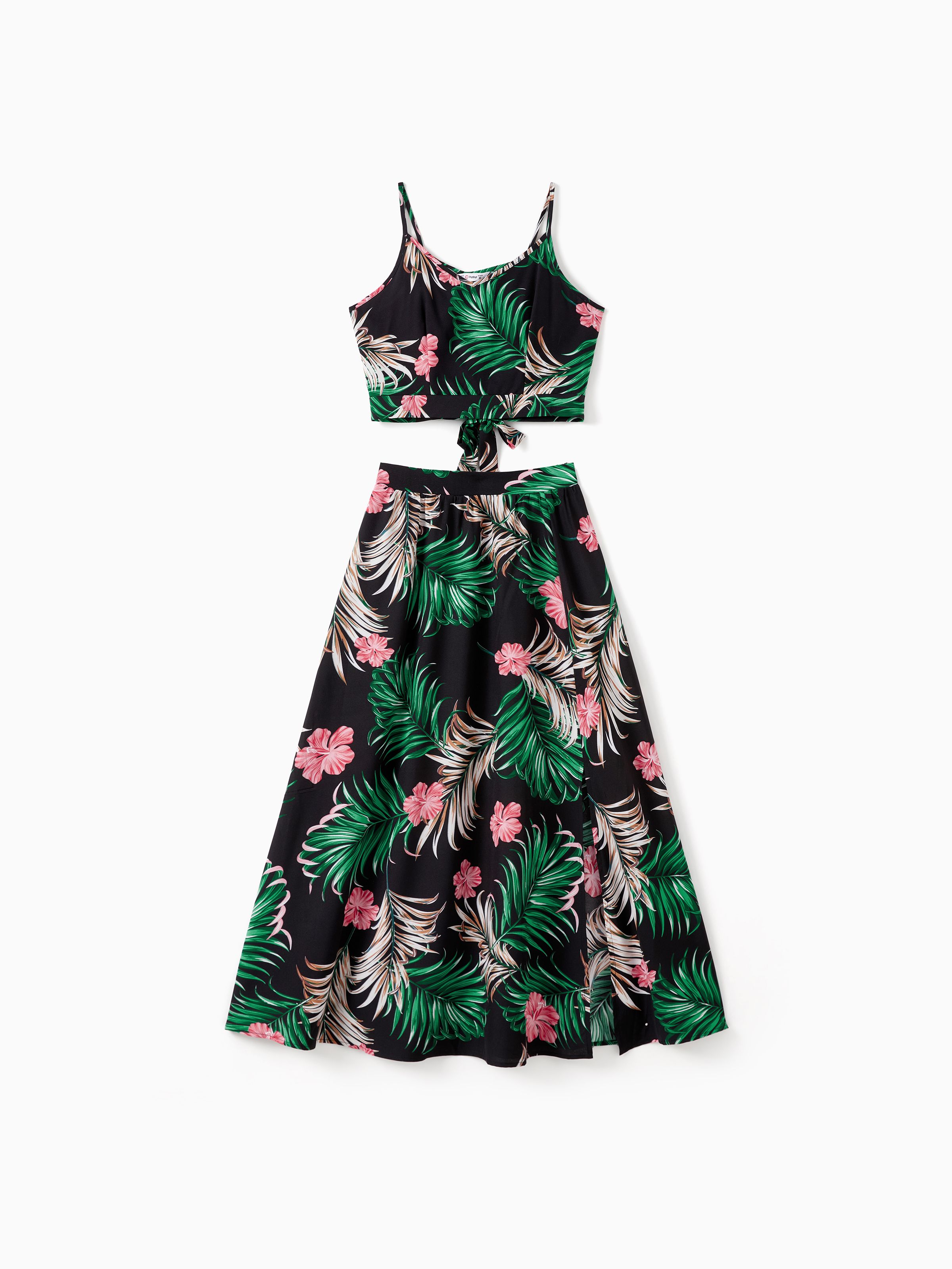 

Family Matching Sets Floral Beach Shirt or Cami Top Split Hem Skirt Co-ord Set