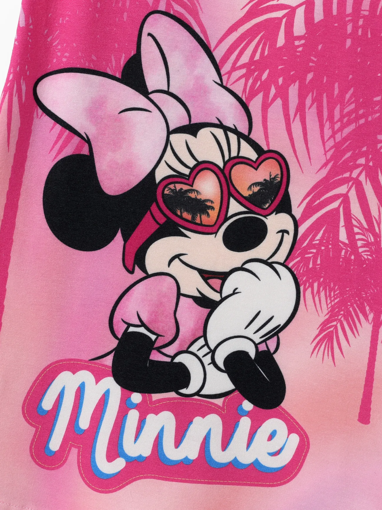 迪士尼米奇和朋友們蹣跚學步/小女孩 1 件 Naia™ Minnie/Daisy 扎染印花無袖連衣裙 粉色 big image 1