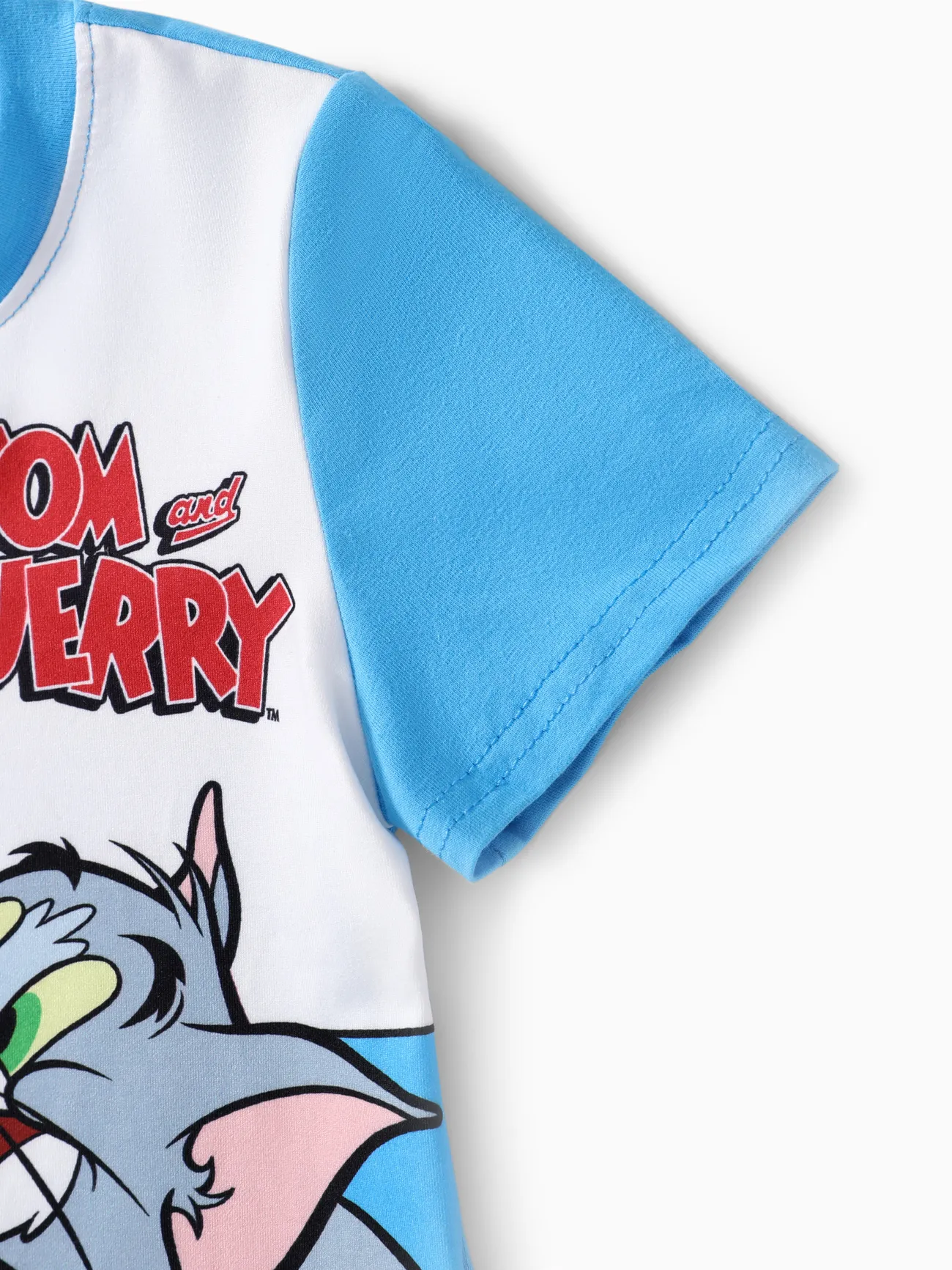 Tom and Jerry 2 pezzi Bambino piccolo Ragazzo Infantile set di t-shirt Blu big image 1
