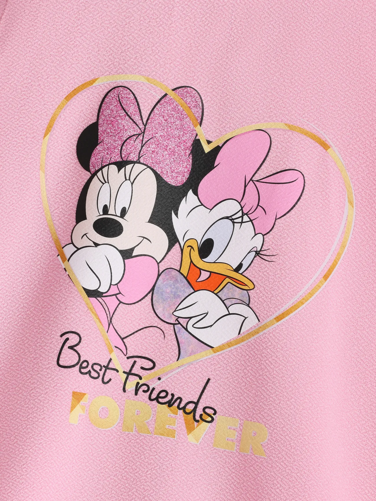 Disney Mickey and Friends Criança Menina Manga balão Avant-garde Vestidos Rosa big image 1