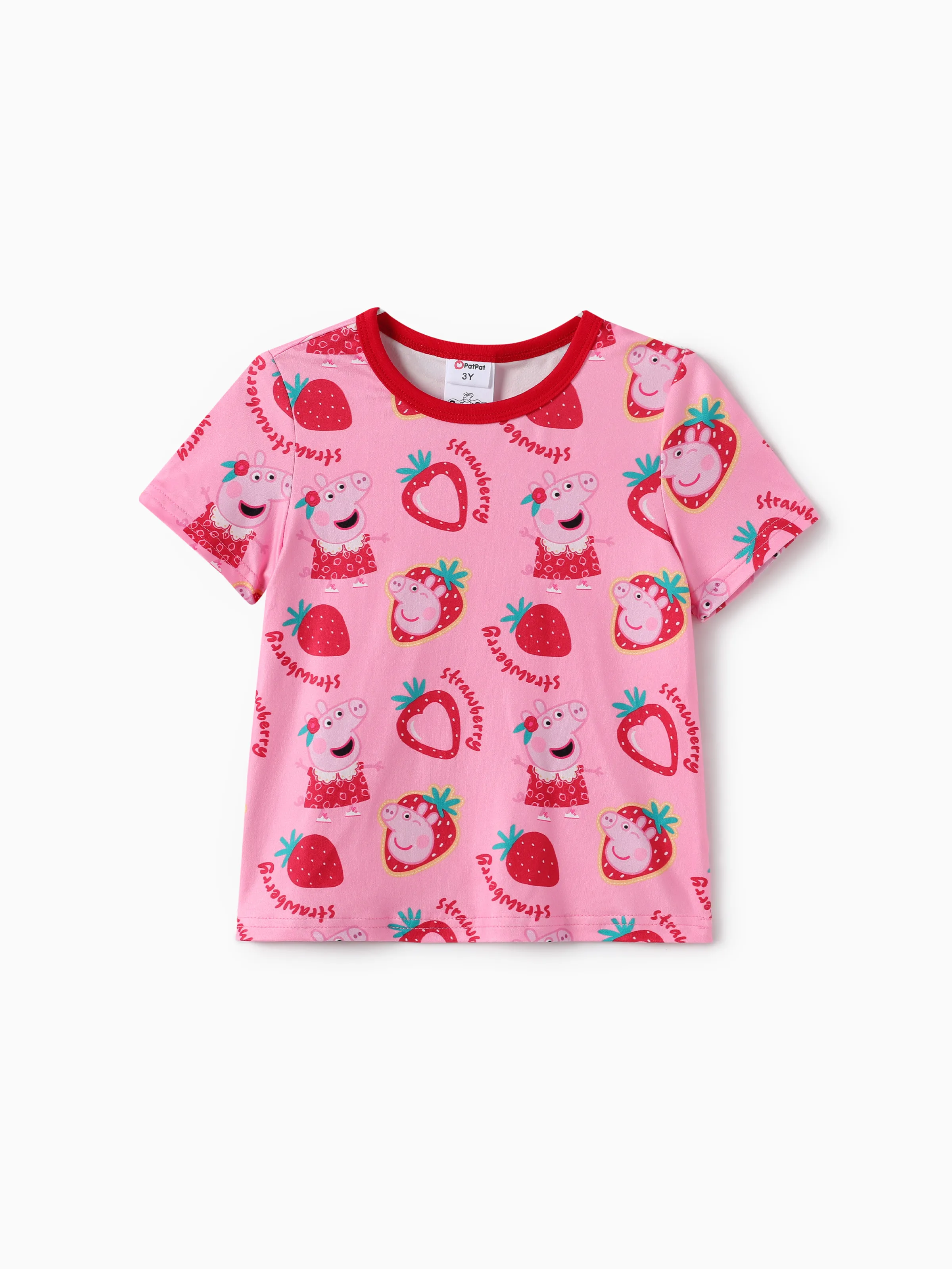 

Peppa Pig Toddler Girls 1pc Sweet Strawberry Character Print T-shirt