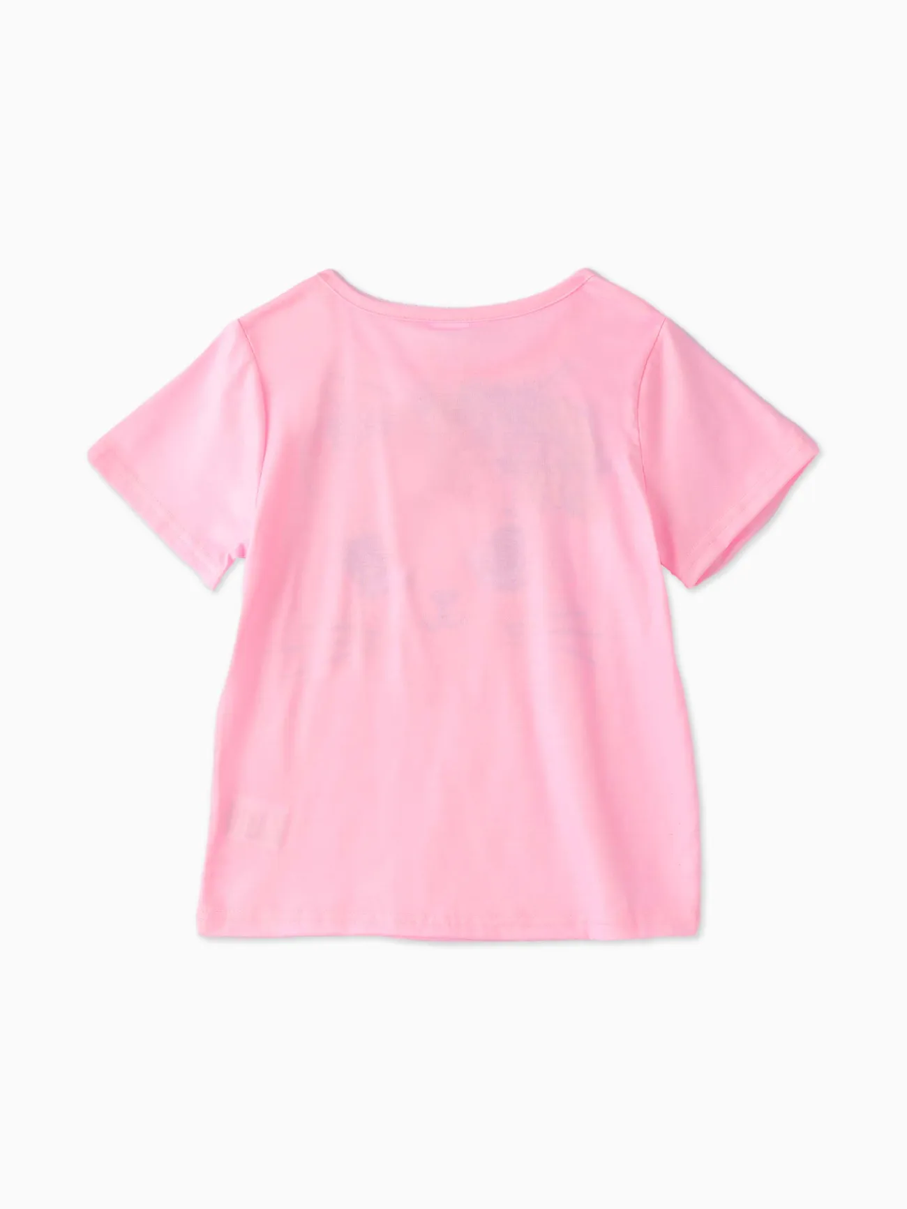 Ostern Kinder Mädchen Tierbild Kurzärmelig T-Shirts rosa big image 1