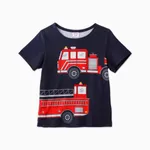 Toddler Boy Vehicle Print Short-sleeve Tee royalblue