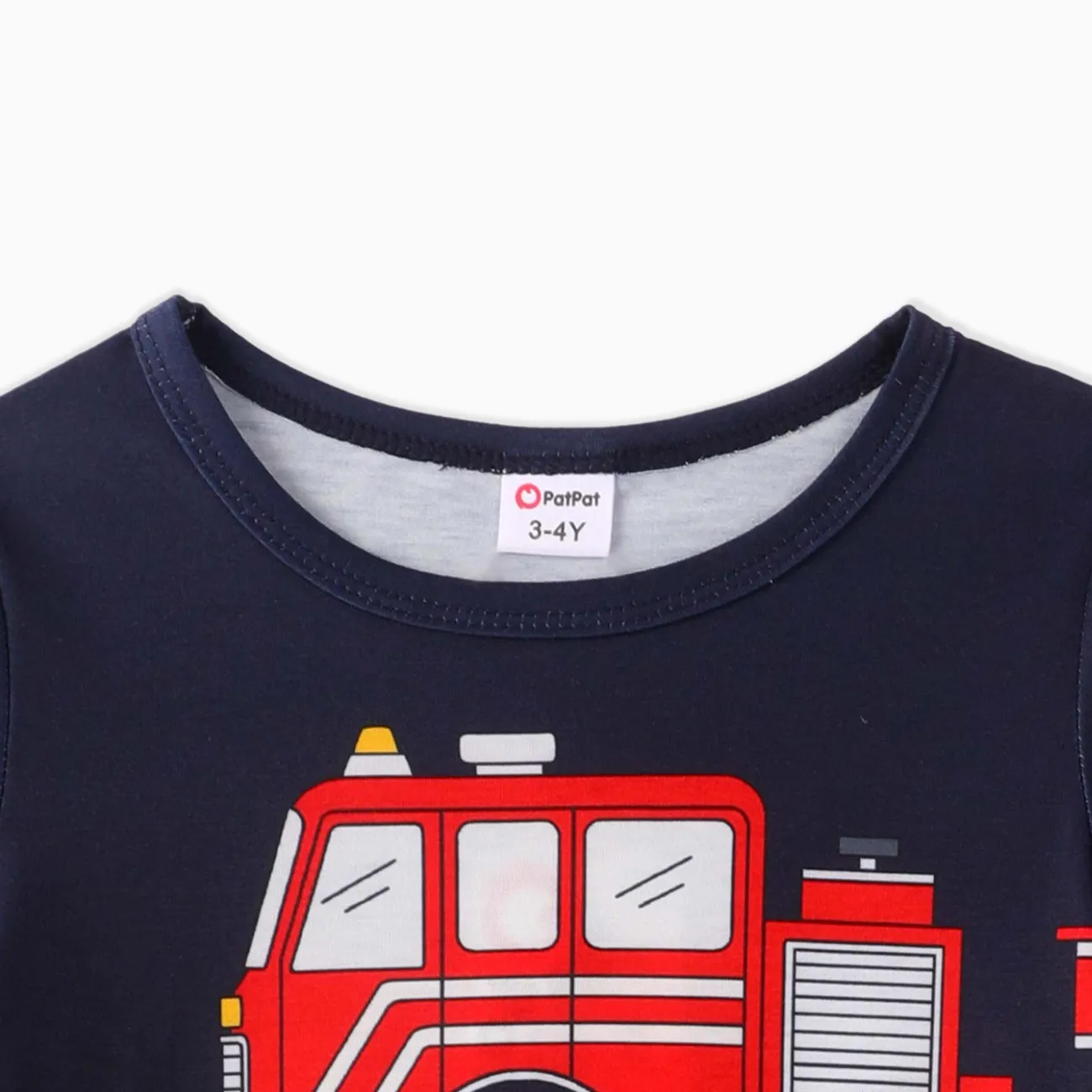 Toddler Boy Vehicle Print Short-sleeve Tee royalblue big image 1