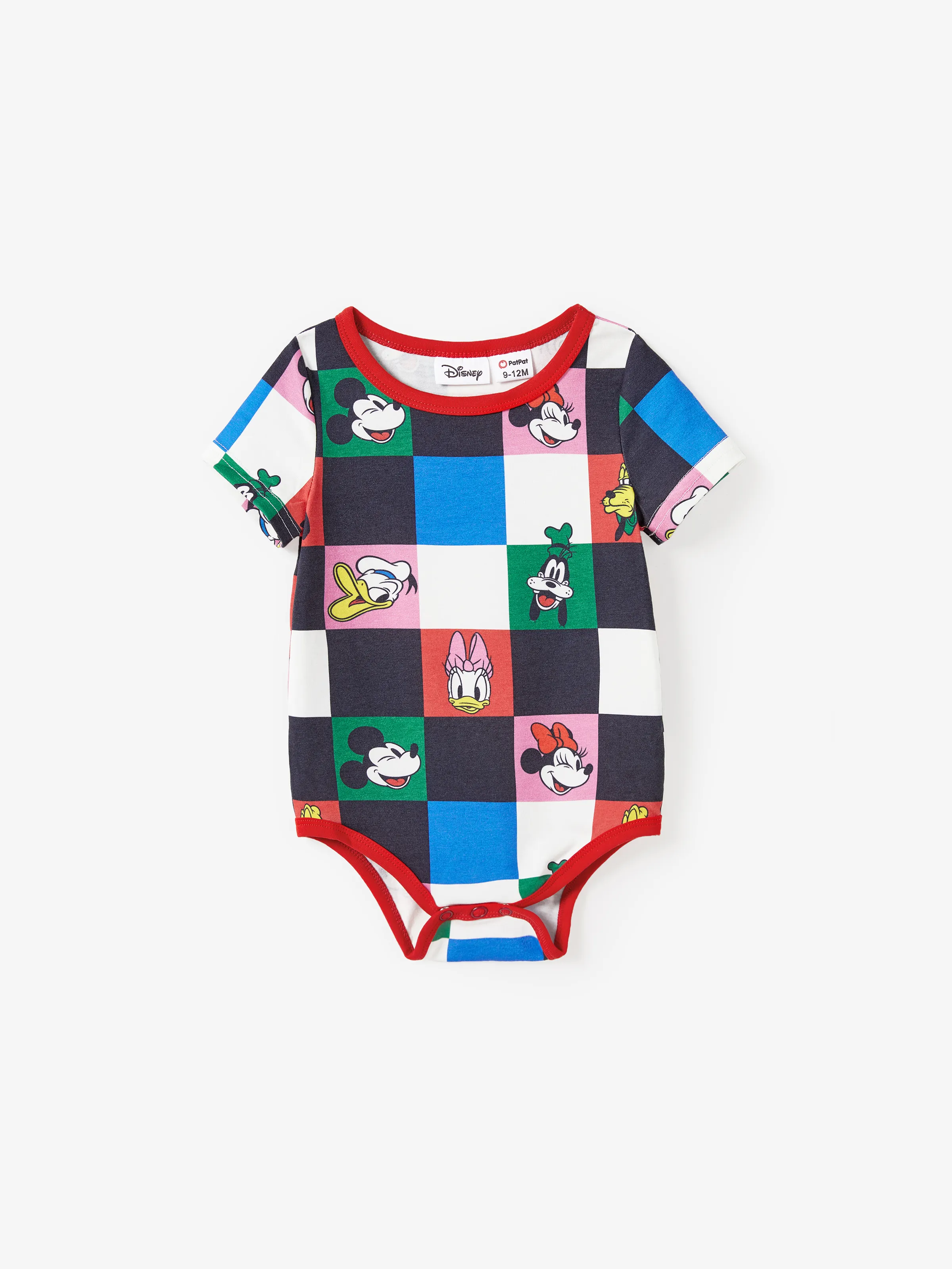 

Disney Mickey and Friends Family Matching Naia™ Colorful Checkered Pattern Top/Sleeveless Dress/Onesie