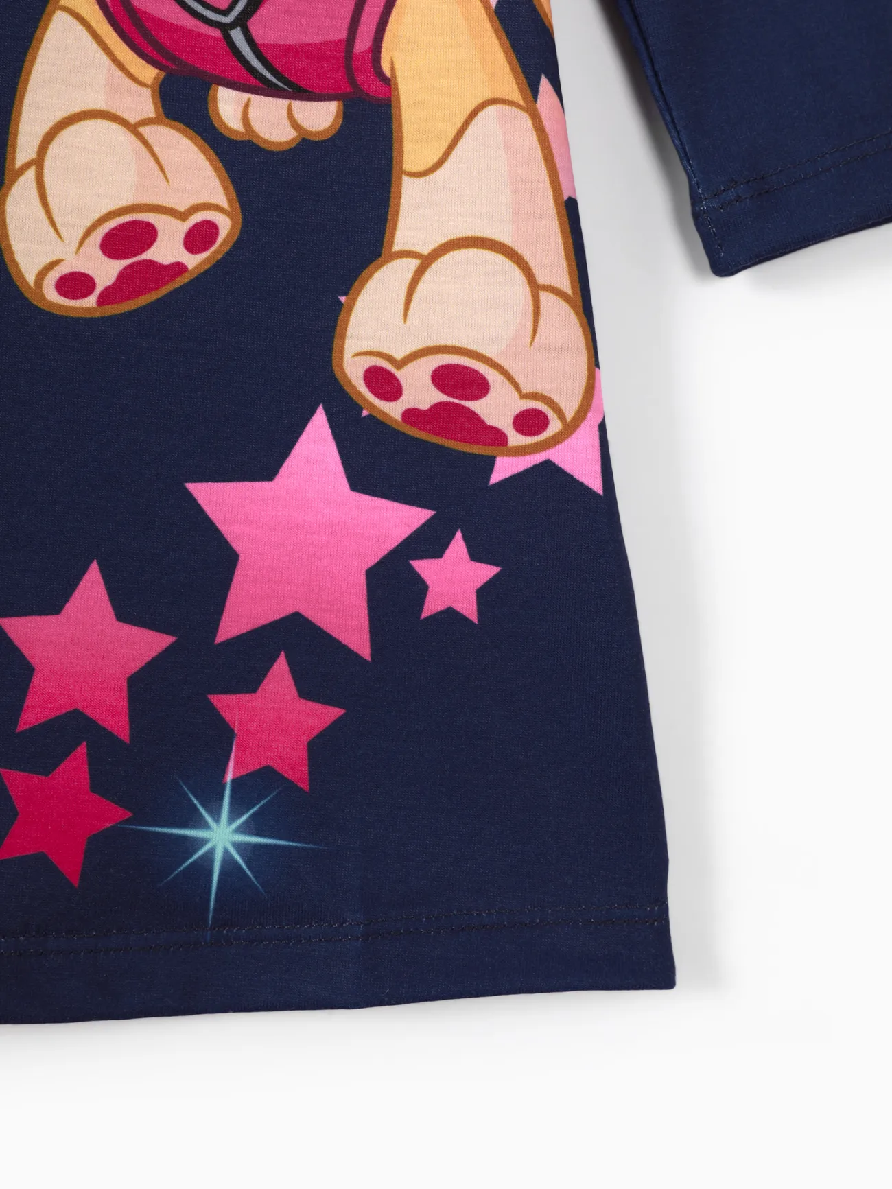 PAW Patrol Toddler Girl Flounce Star Graphic Print Dress Dark Blue big image 1