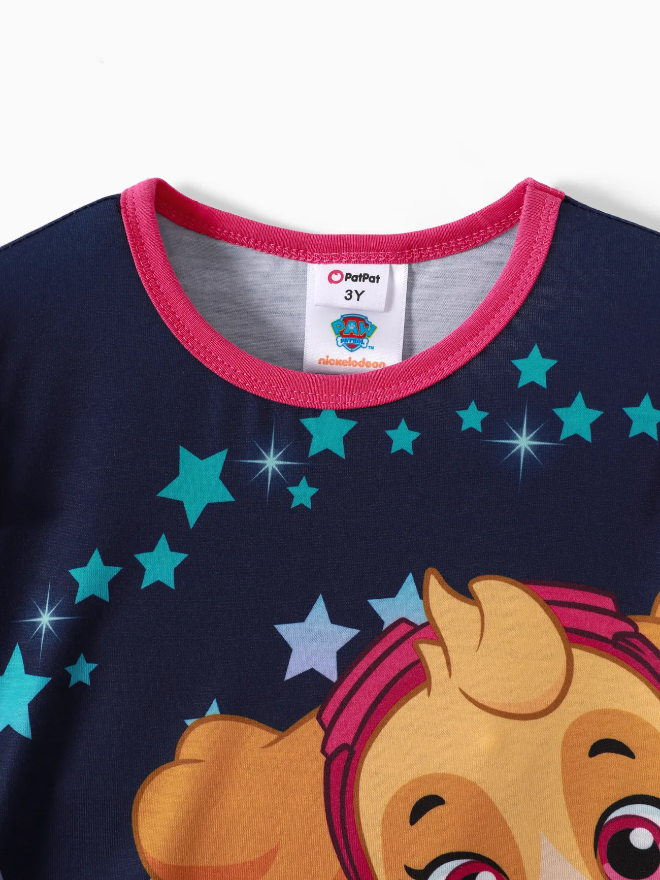 PAW Patrol Toddler Girl Flounce Star Graphic Print Dress Dark Blue big image 1