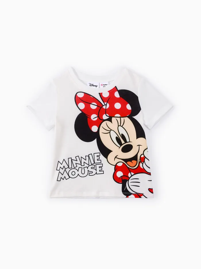 Disney Mickey and Friends Toddler/Kid Girl/Boy Character & Letter Print Naia™ Short-sleeve Tee