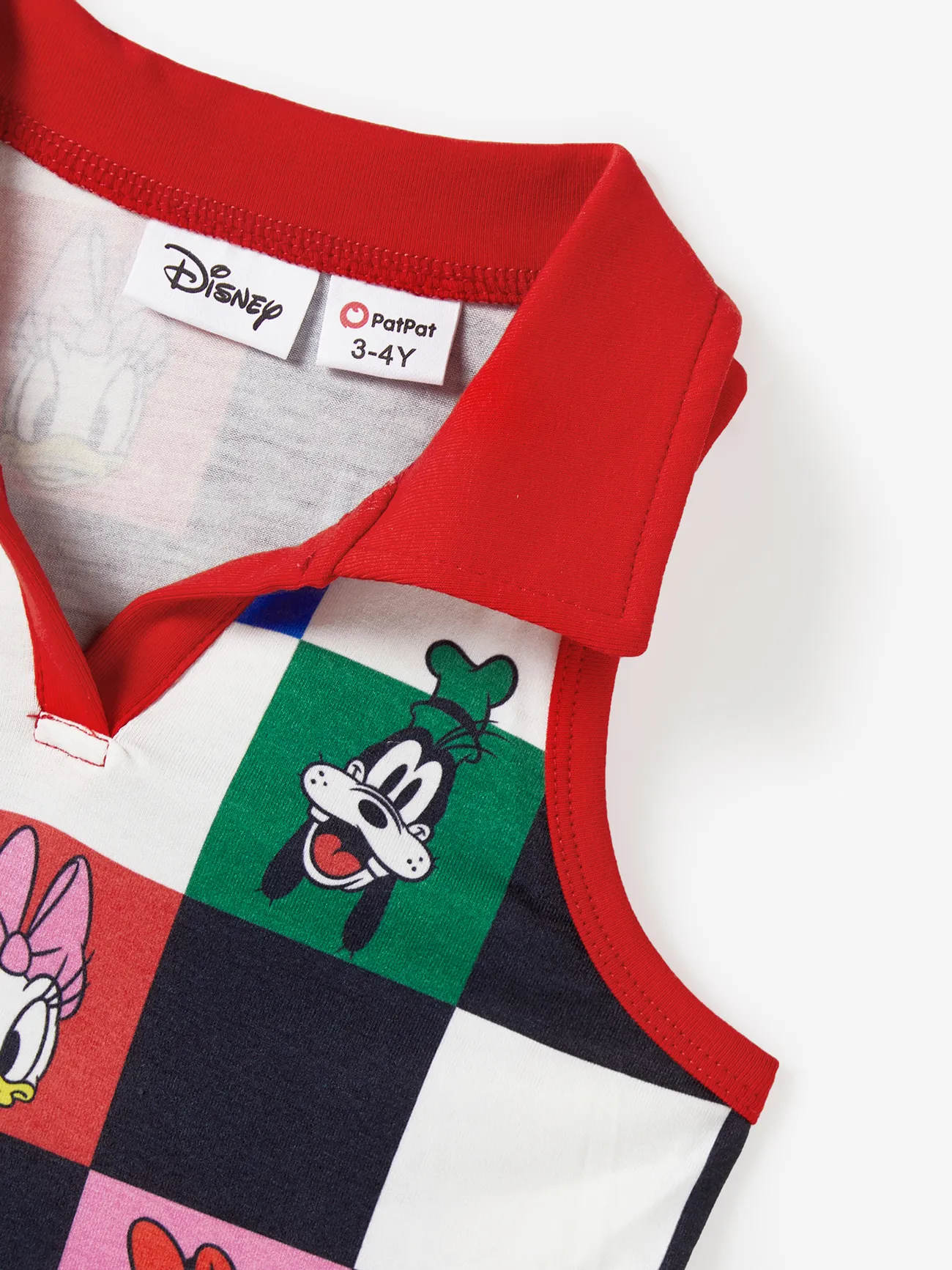 Girl - Disney Family Shirts and Dresses with Mickey, Minnie Mouse, Donald, Daisy Duck, Goofy, Pluto Checker Print - Multi-color - image 9