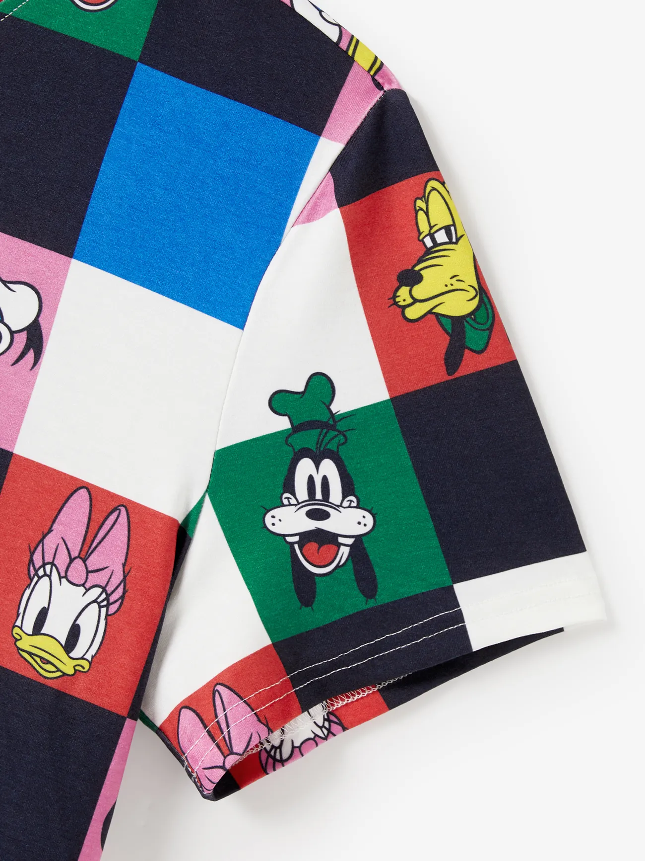Men - Disney Family Shirts and Dresses with Mickey, Minnie Mouse, Donald, Daisy Duck, Goofy, Pluto Checker Print - Multi-color - image 22