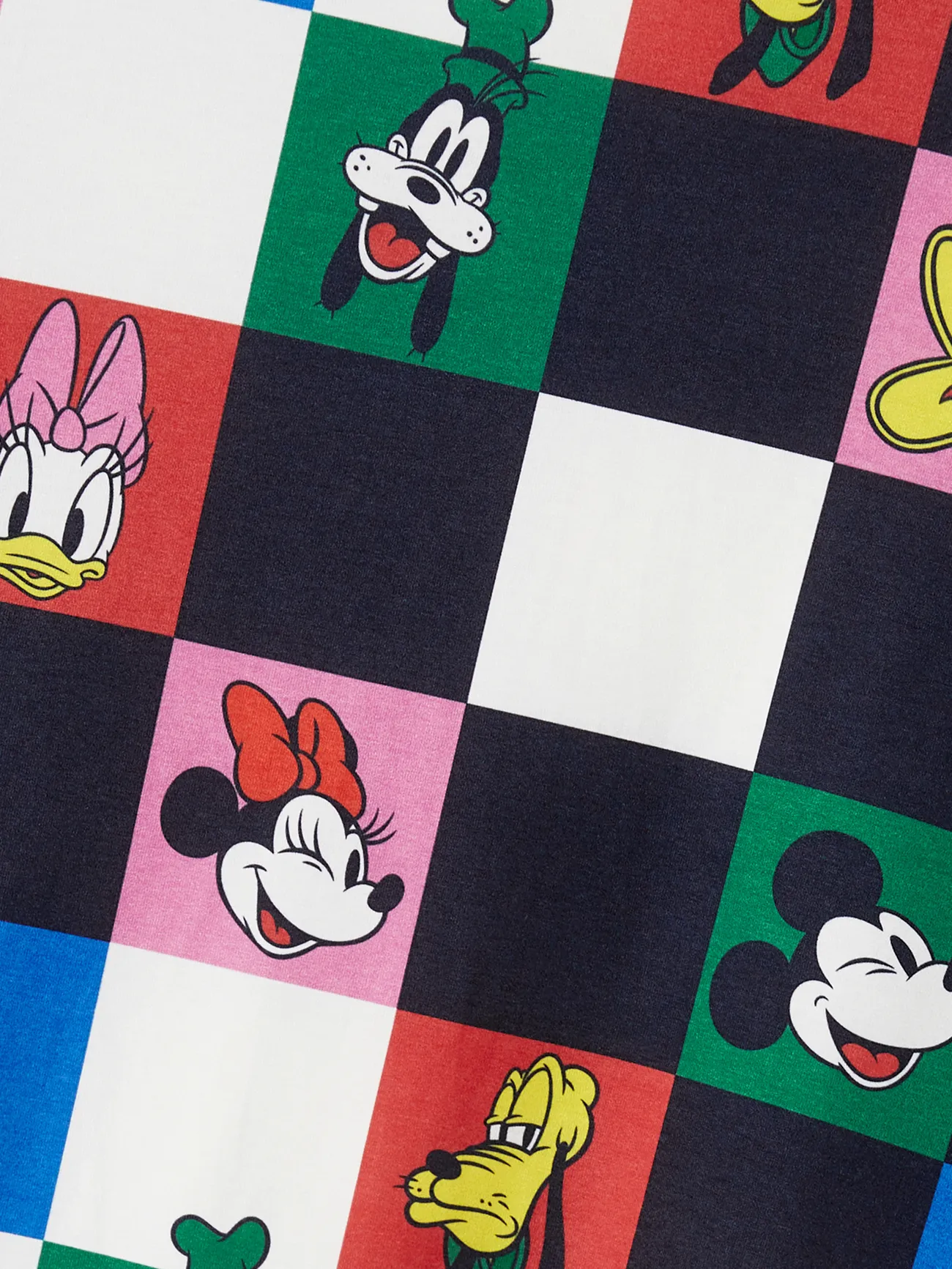 Men - Disney Family Shirts and Dresses with Mickey, Minnie Mouse, Donald, Daisy Duck, Goofy, Pluto Checker Print - Multi-color - image 24