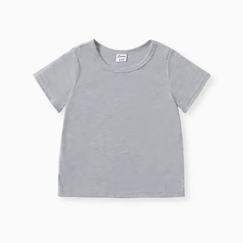 Toddler Boy Casual Solid Color Short-sleeve Tee