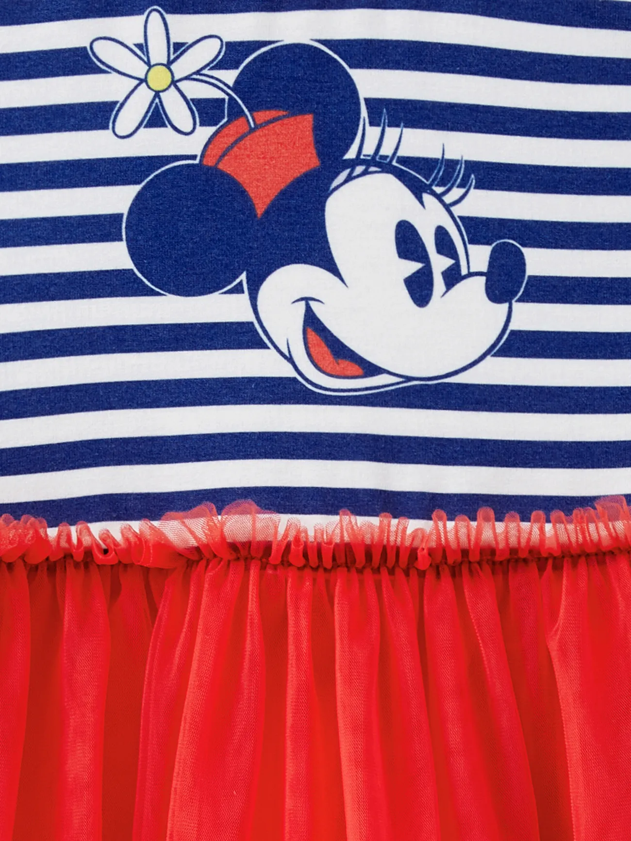 Disney Mickey and Friends Family Matching Independence Day Naia™ Mickey Minnie Striped Print Sleeveless Dress/Tee/Tank Top REDWHITE big image 1