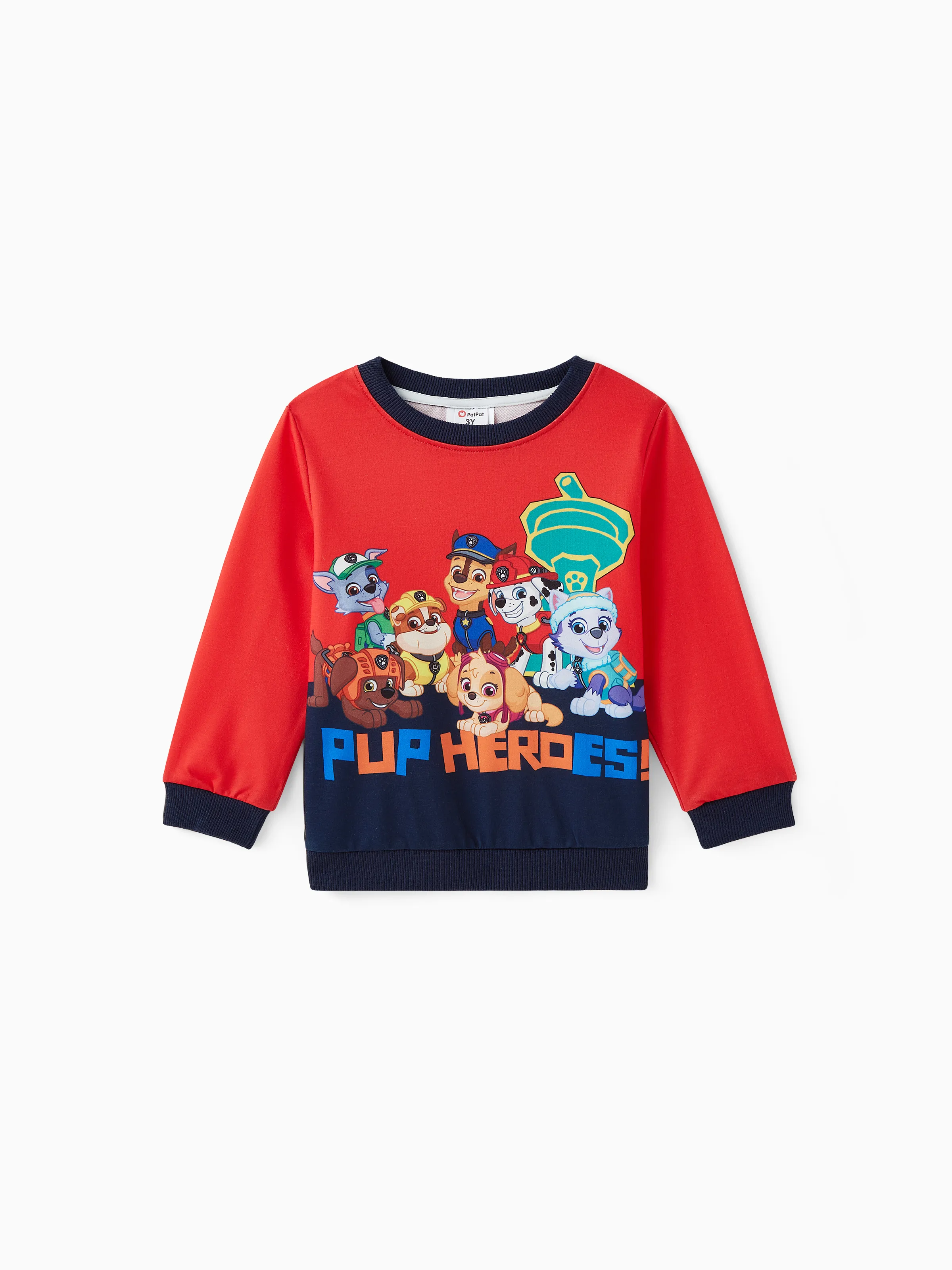 PAW Patrol Toddler Girl/Boy Skye Chase Rubble Long-sleeve Tee Red