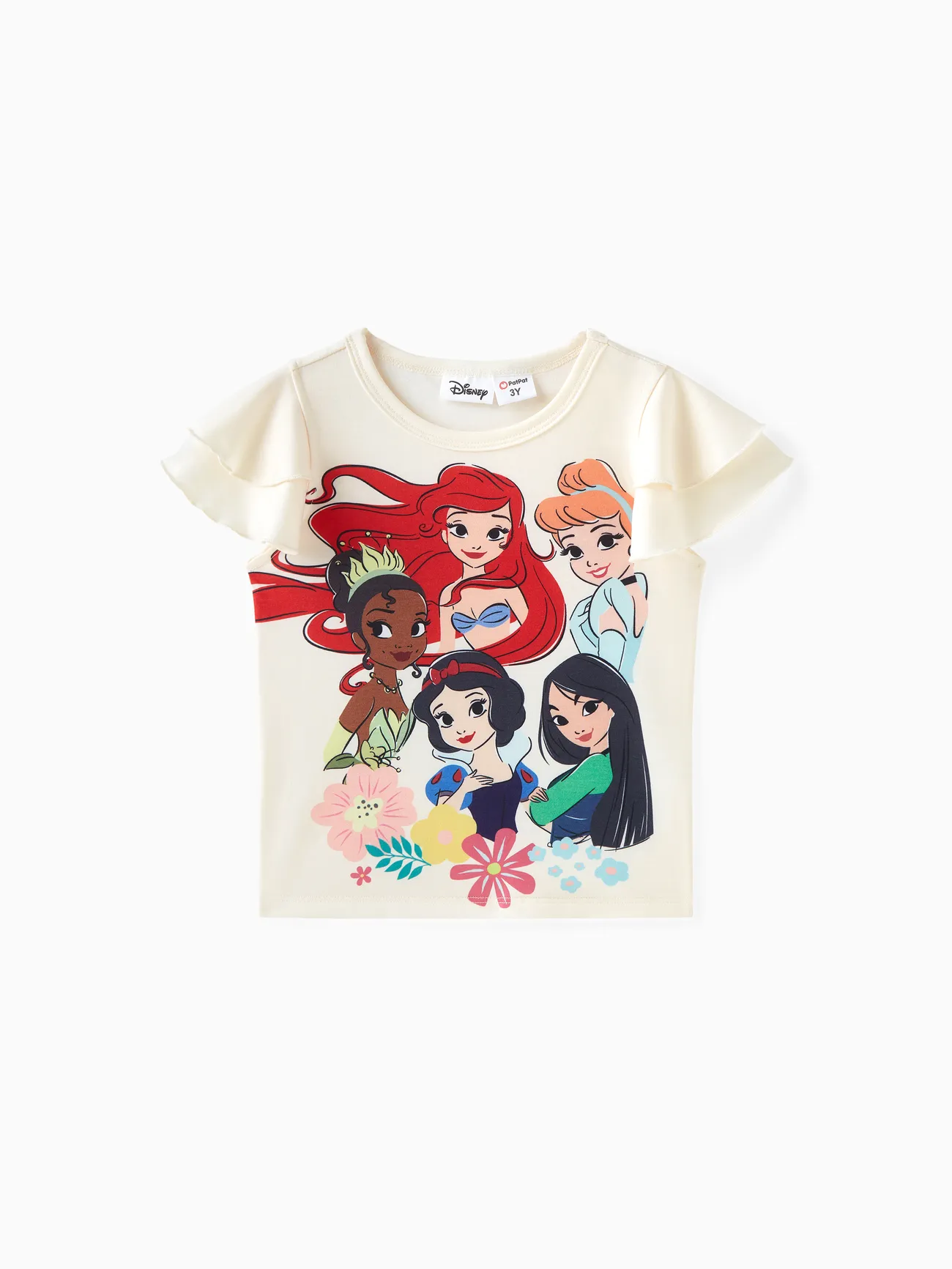 

Disney Princess Toddler Girl Naia™ Character Print Ruffled Short-sleeve Tee