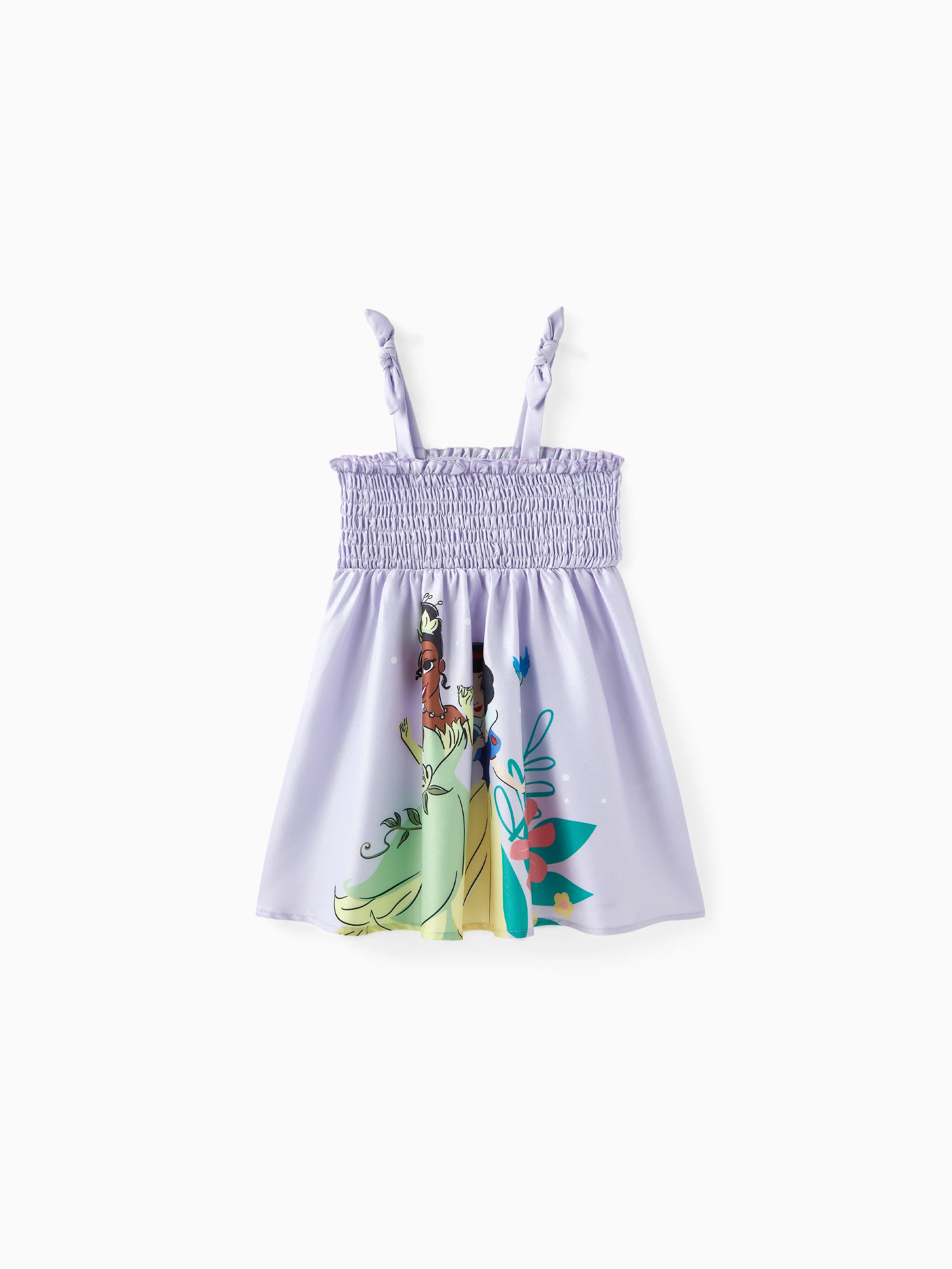 

Disney Princess Toddler Girl Character Print Smocking Dress