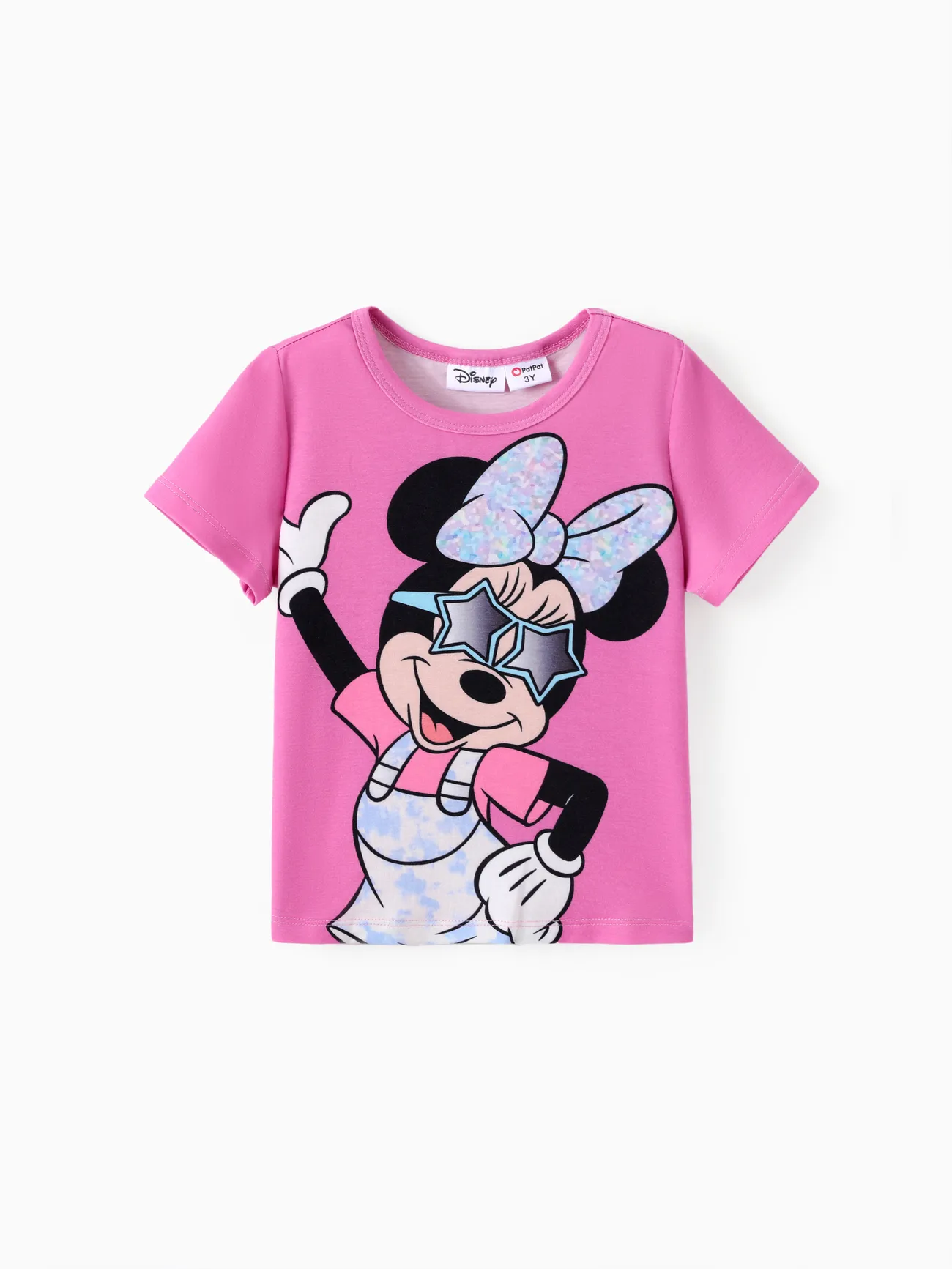 Disney Toddler/Kid Girl/Boy Character Print Naia™ Short-sleeve Tee rosado big image 1