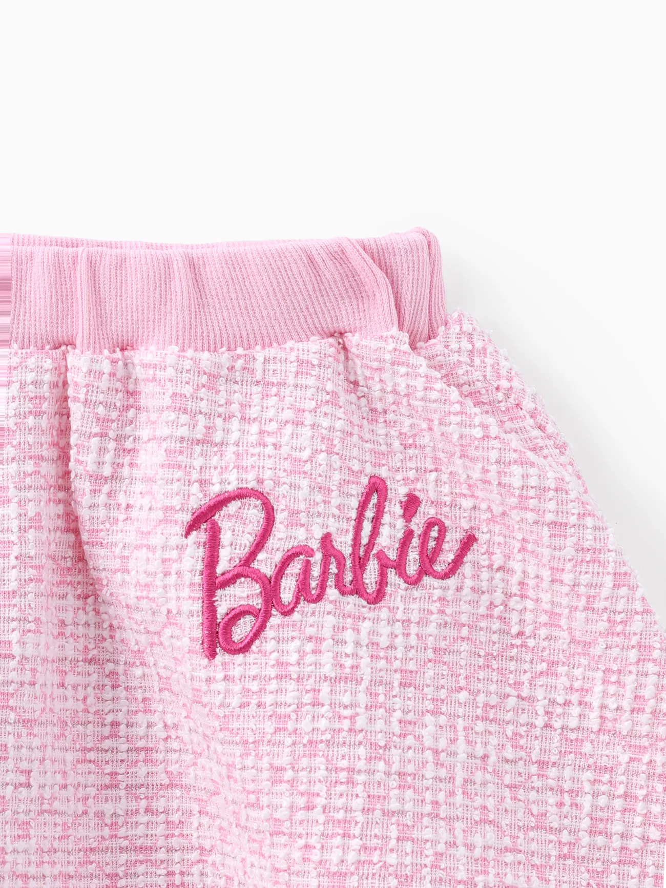 Barbie IP Menina Botão Bonito Fato saia e casaco encarnadinepink big image 1