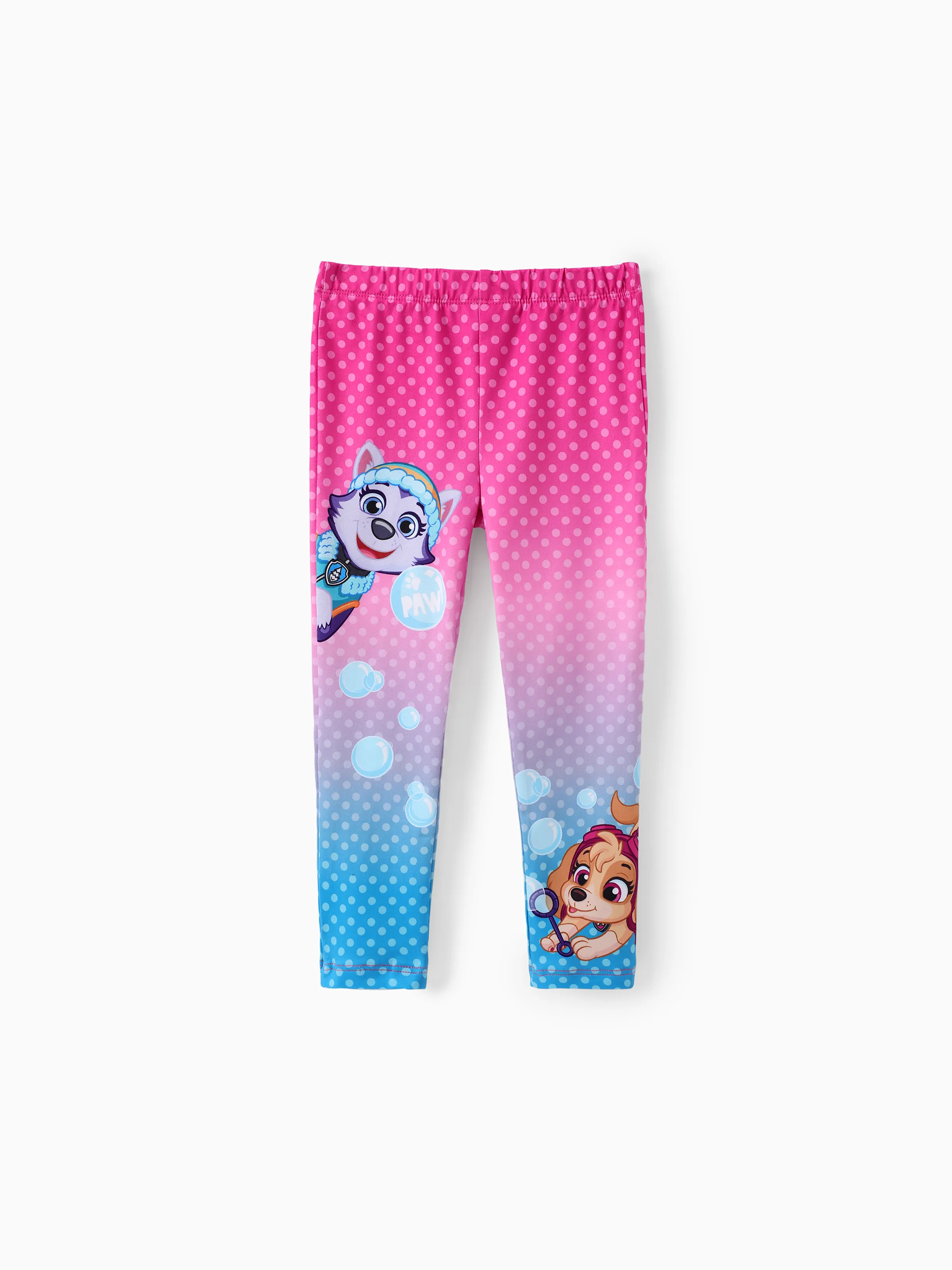 PAW Patrol cachorro de niña soplando burbujas divertidos leggings degradados