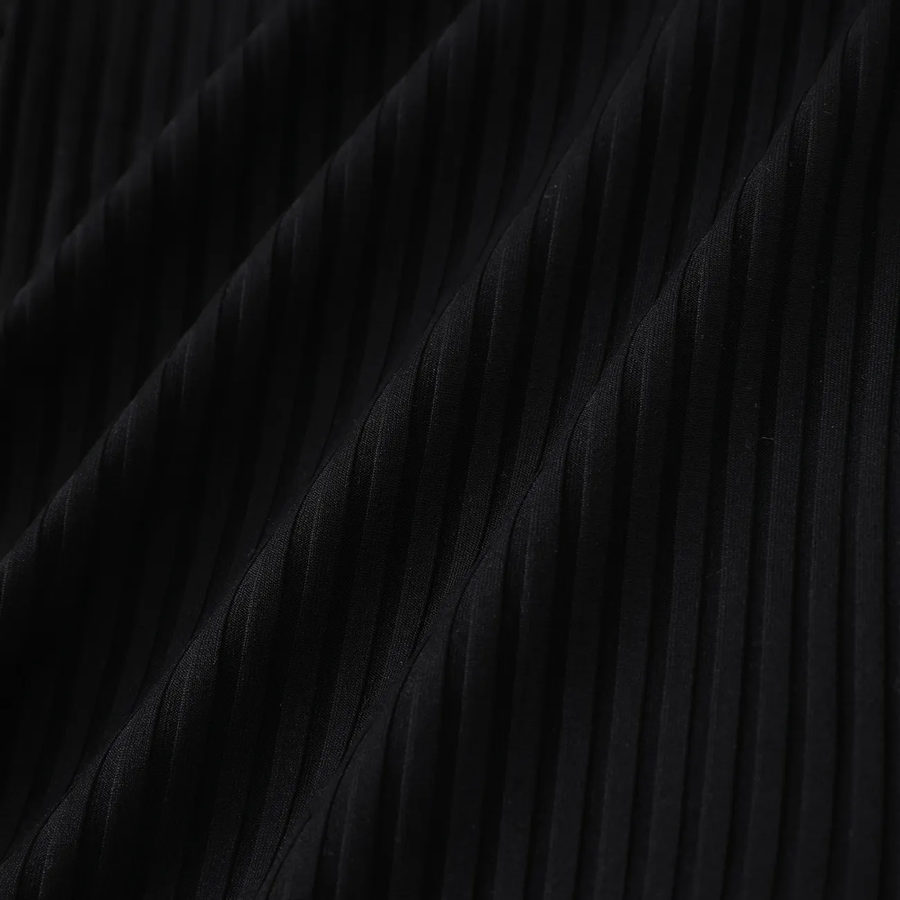3 pièces Bébé Bouton Classique Manches courtes Costume jupe Noir big image 1