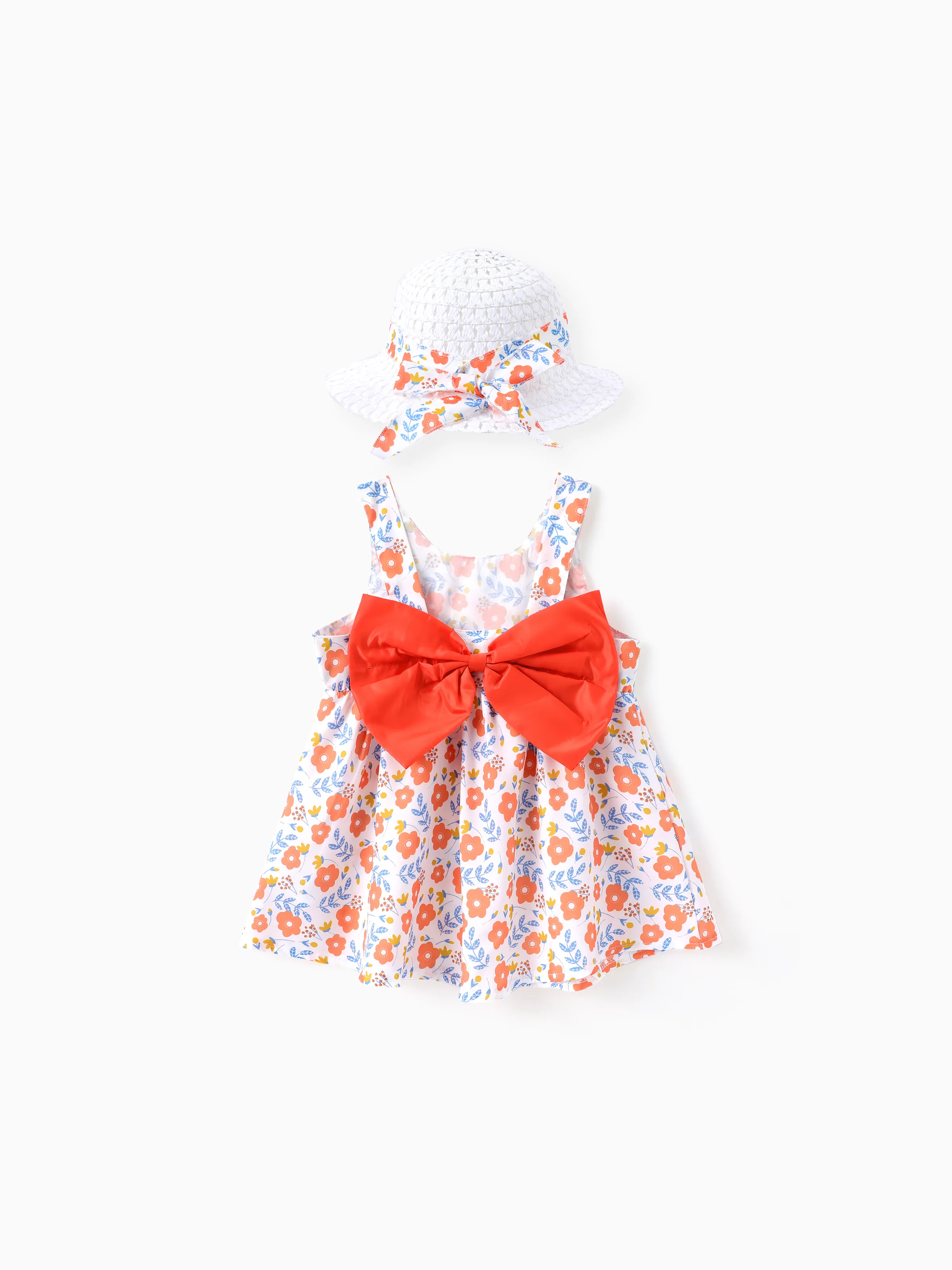 

2pcs Baby Girl Little Daisy Bowknot Dress Set