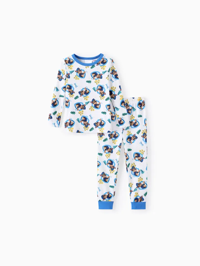 Paw Patrol Toddler Unisex 2pcs Character Fun Allover Printed Skinny Pajamas Set