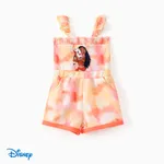 Disney Princess Kleinkinder Mädchen Faltenbesatz Avantgardistisch Baby-Overalls Orange Gelb