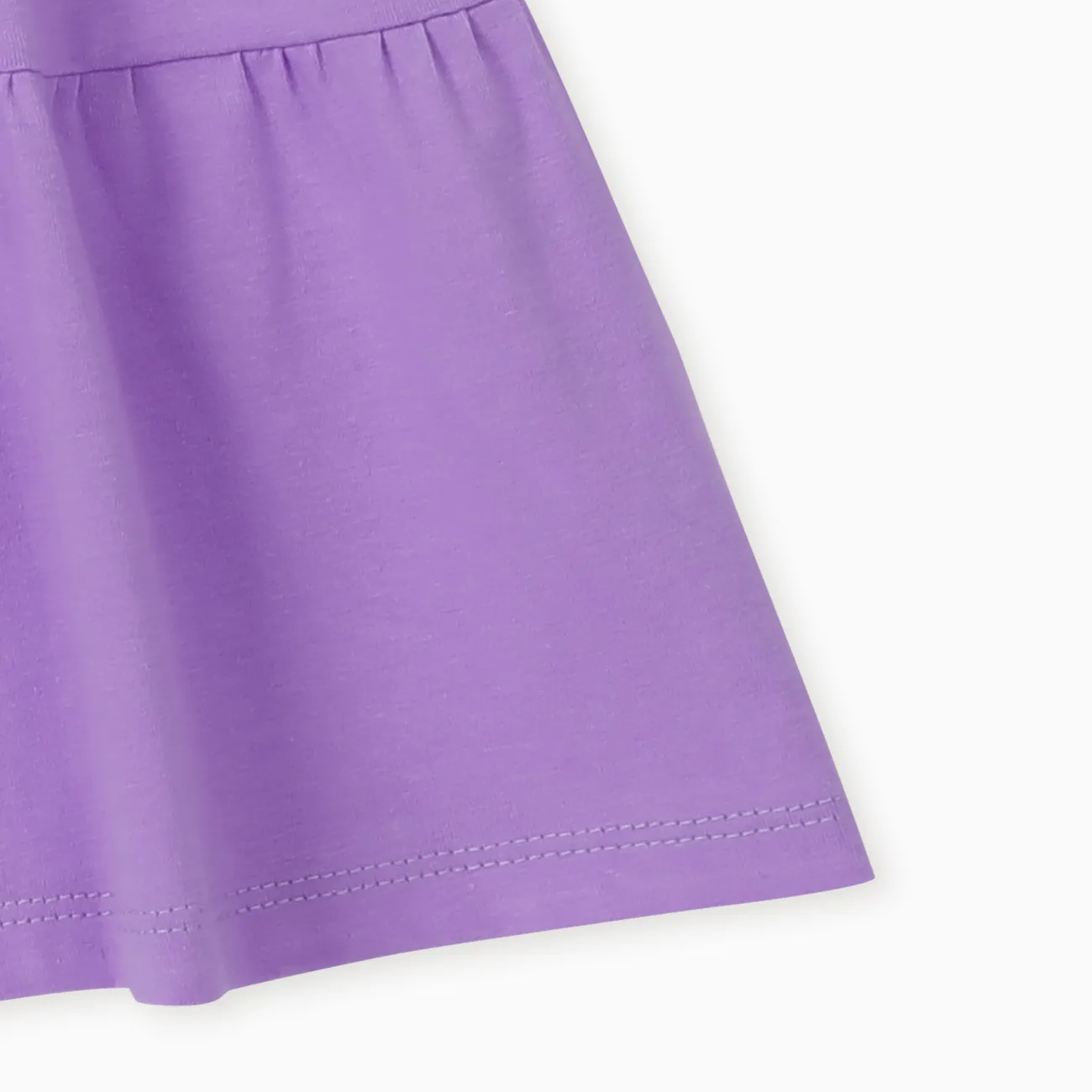 Toddler Girl Basic Solid Multilayers Cami Dress Purple big image 1