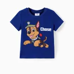 Patrulla de cachorros Niño pequeño Unisex Infantil Perro Manga corta Camiseta azul real
