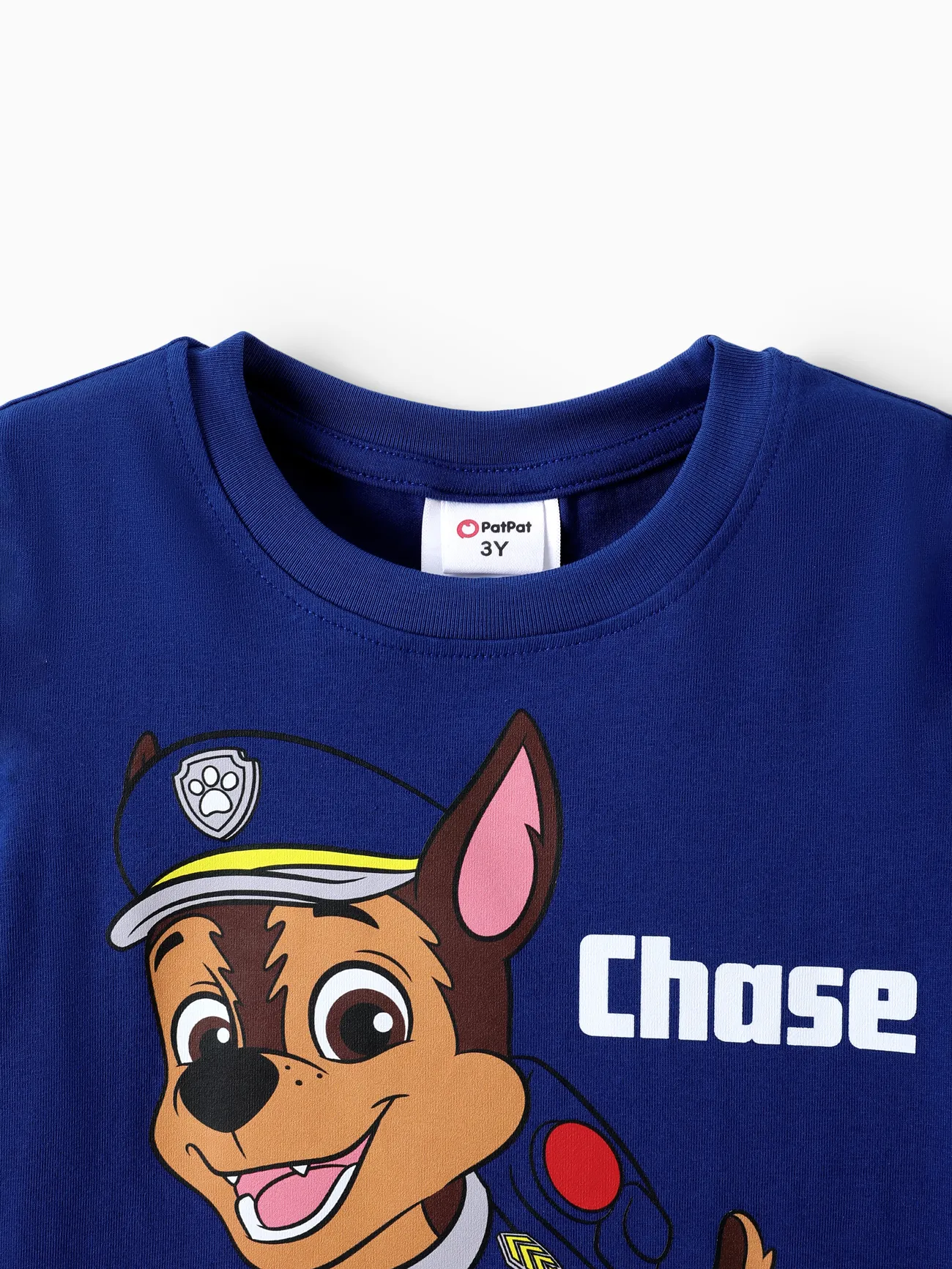 Patrulha Canina Criança Unissexo Infantil Cão Manga curta T-shirts azul real big image 1