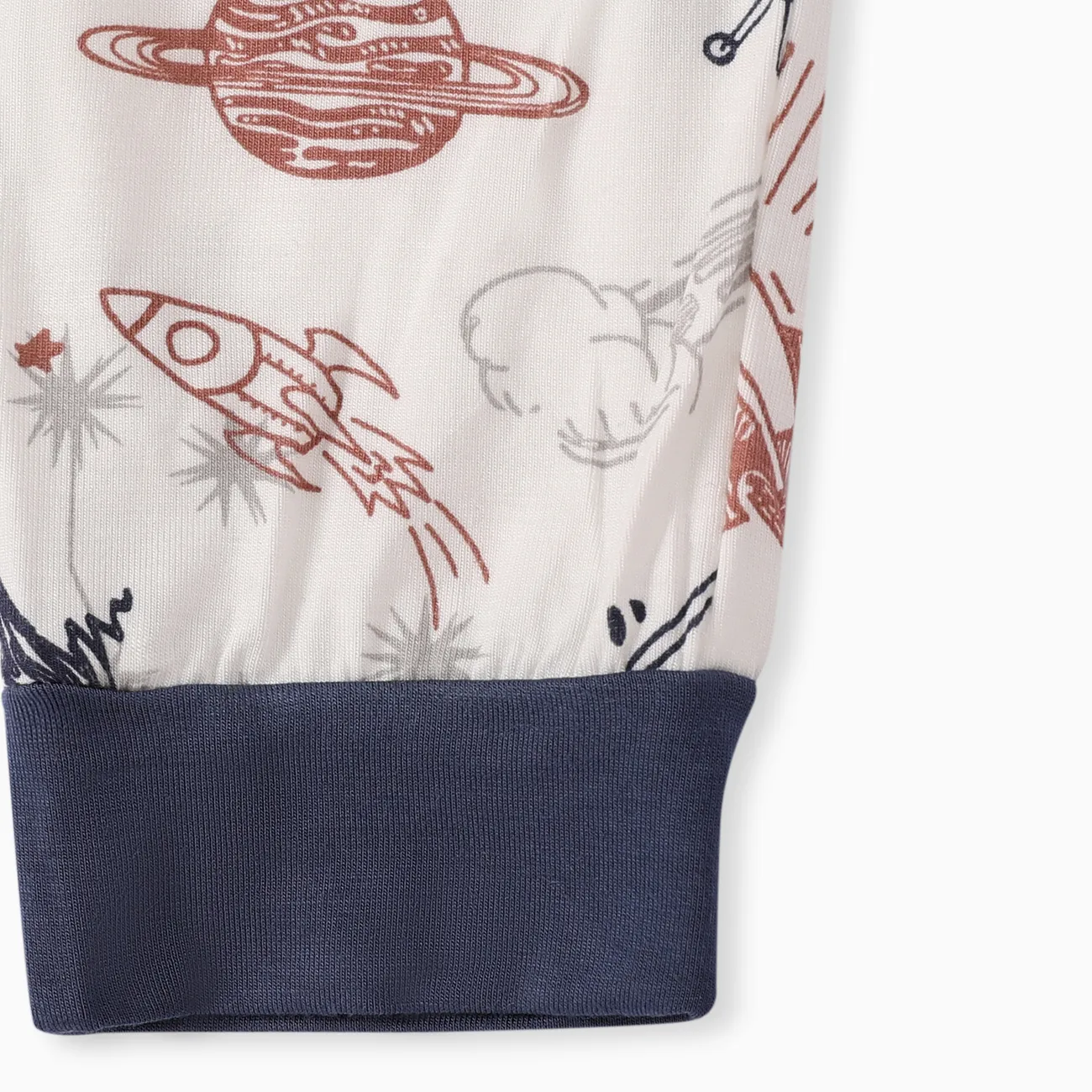 Kind Junge / Mädchen Kindlicher Hasendruck Bambus Stoff Enge Pyjamas Set nicht-gerade weiss big image 1