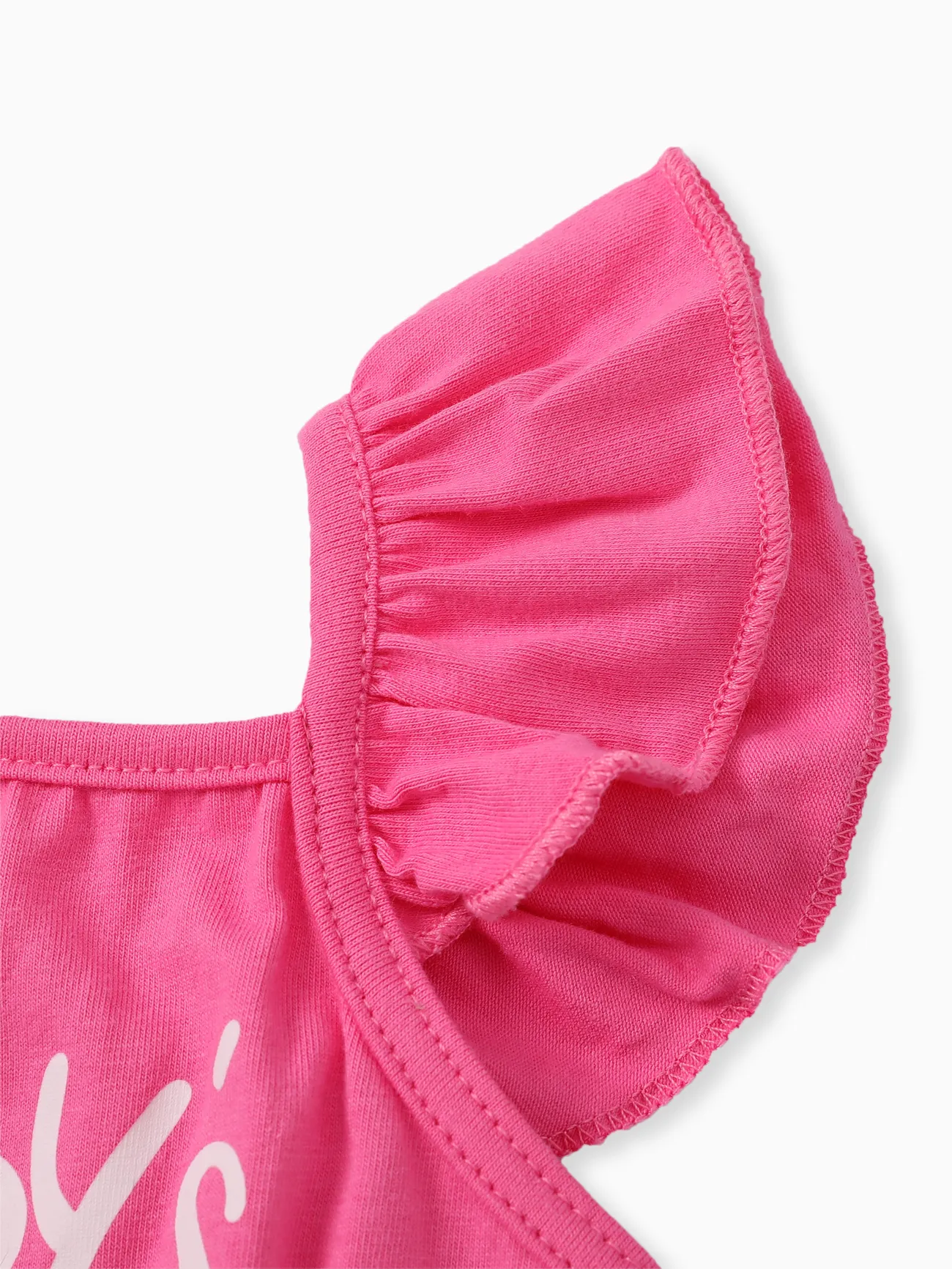 Día del Padre 2 unidades Bebé A capas Dulce Sin mangas Traje de falda rosado big image 1