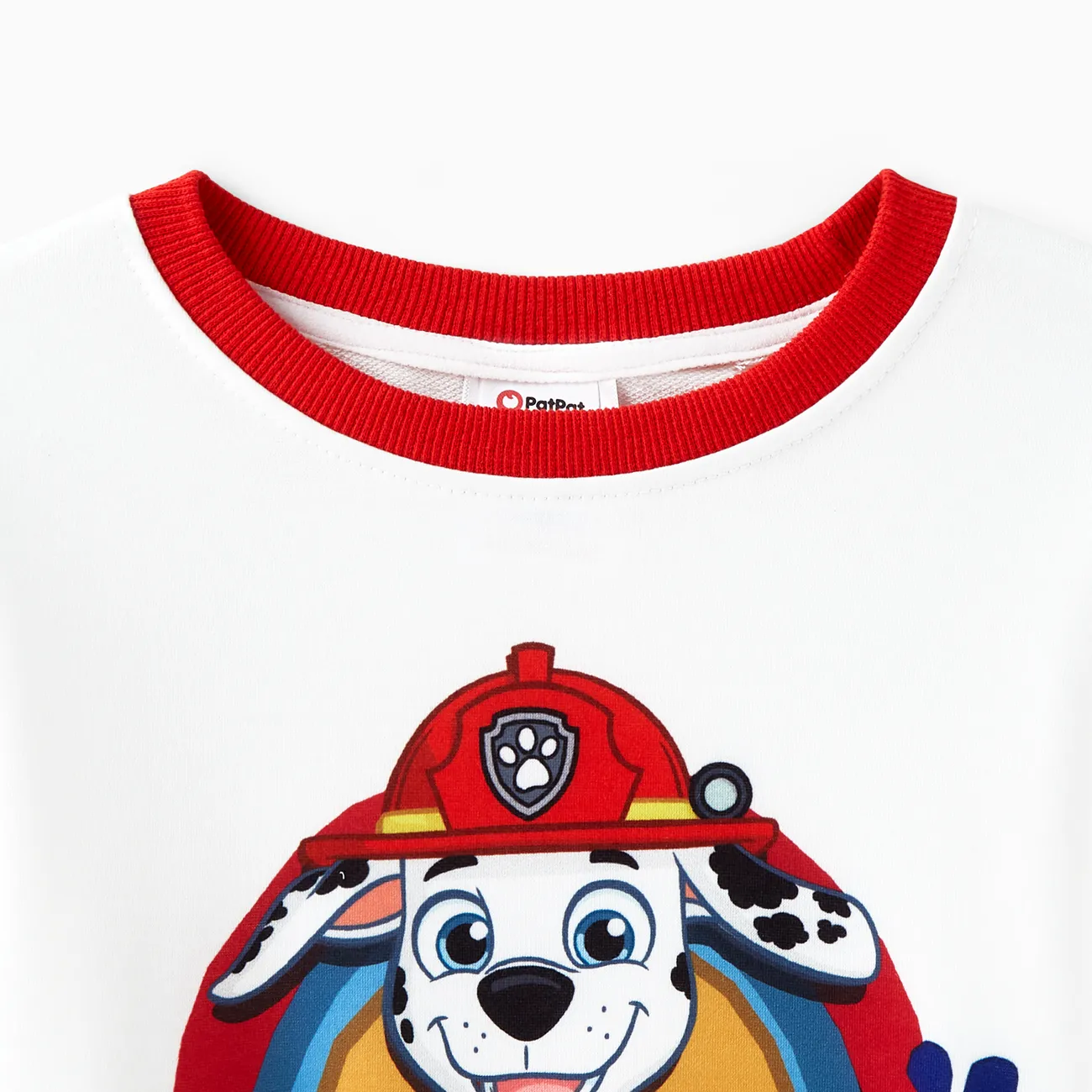 Helfer auf vier Pfoten Kleinkinder Unisex Stoffnähte Kindlich Hund Sweatshirts rot-Weiss big image 1