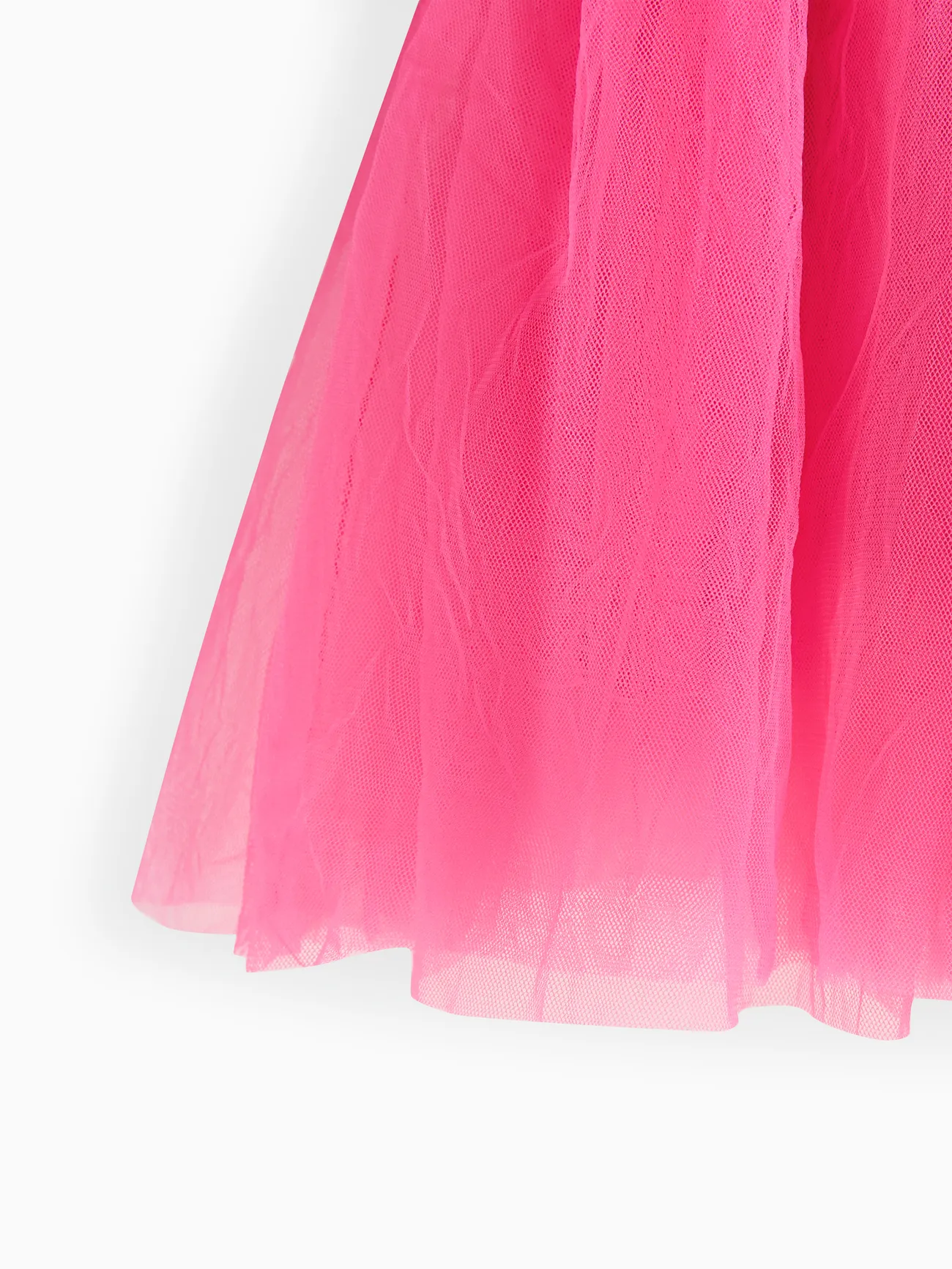 Barbie 復活節 嬰兒 布料拼接 甜美 長袖 連衣裙 玫瑰 big image 1