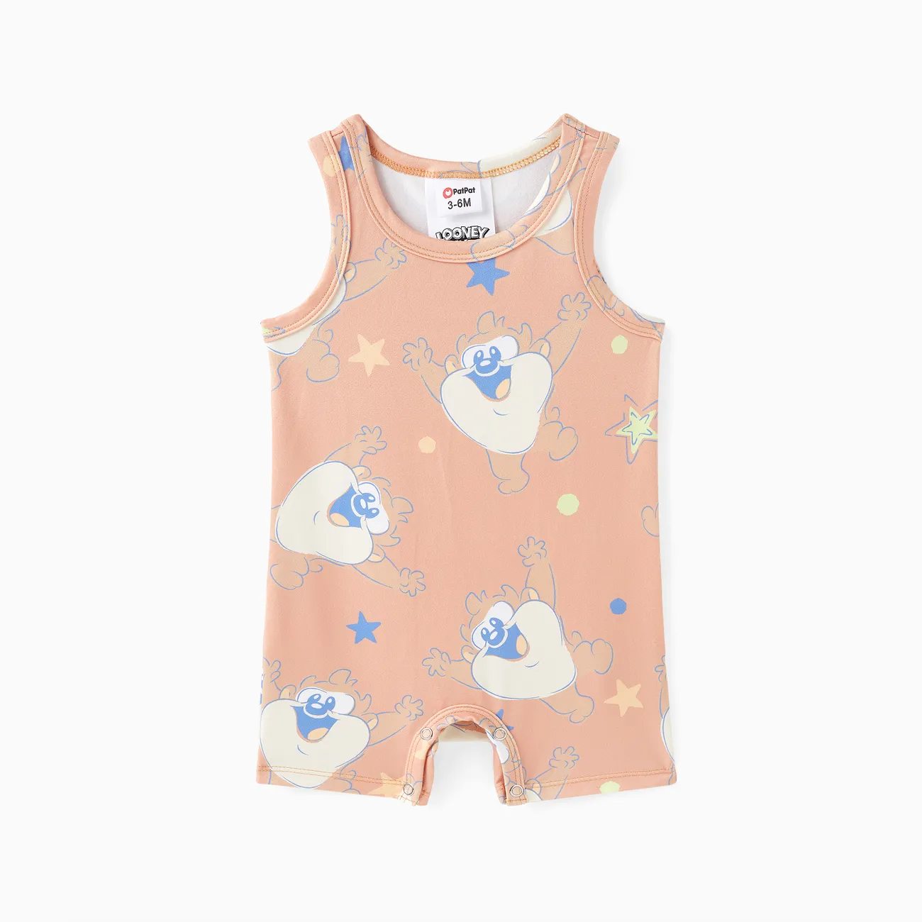 Looney Tunes Baby Boy/Girl Star print Sleeveless Romper