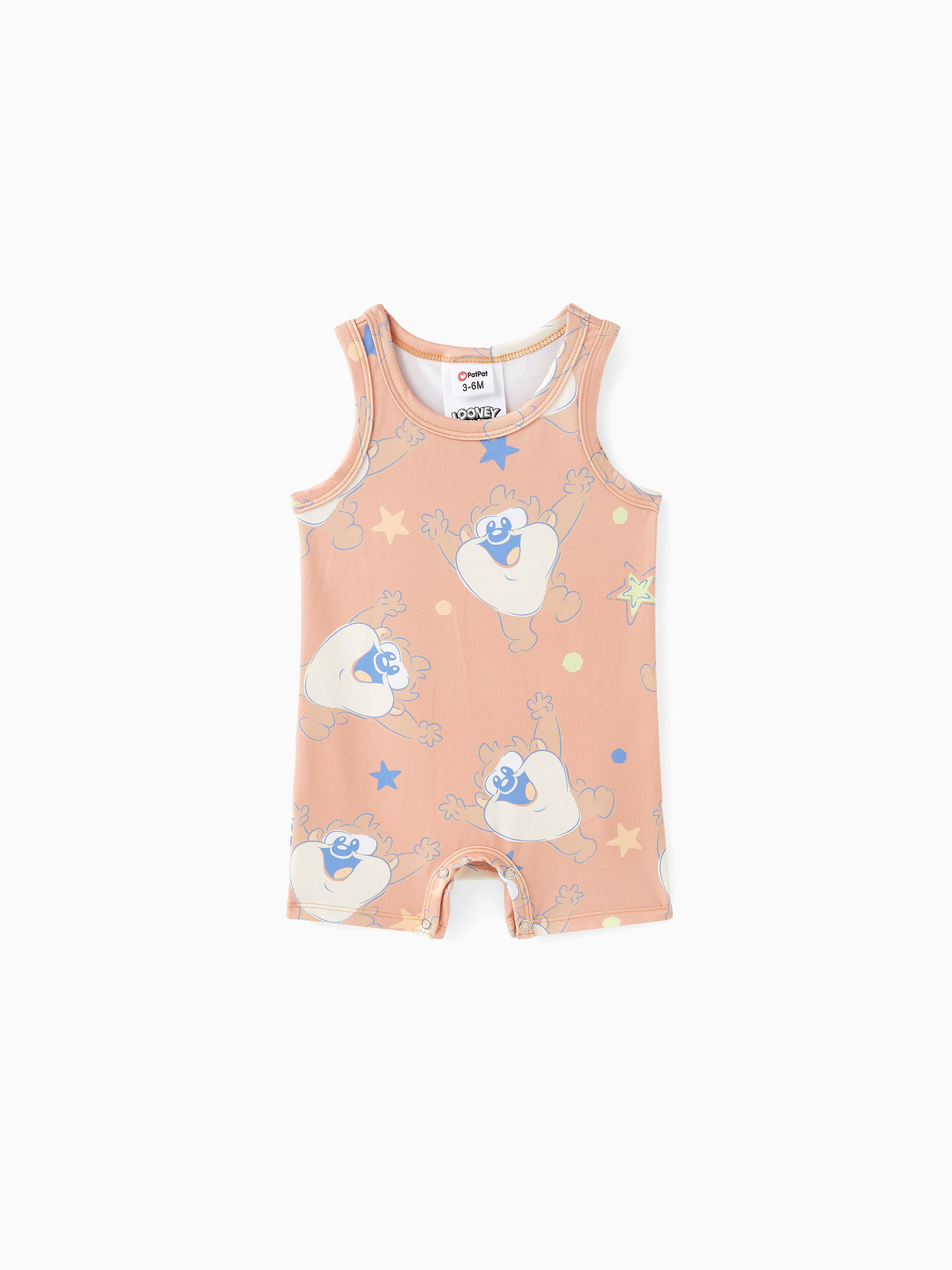 

Looney Tunes Baby Boy/Girl Star print Sleeveless Romper