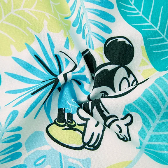 Disney Mickey and Friends Looks familiares Plantas y flores tropicales Camiseta sin mangas Conjuntos combinados para familia Conjuntos Verde big image 1