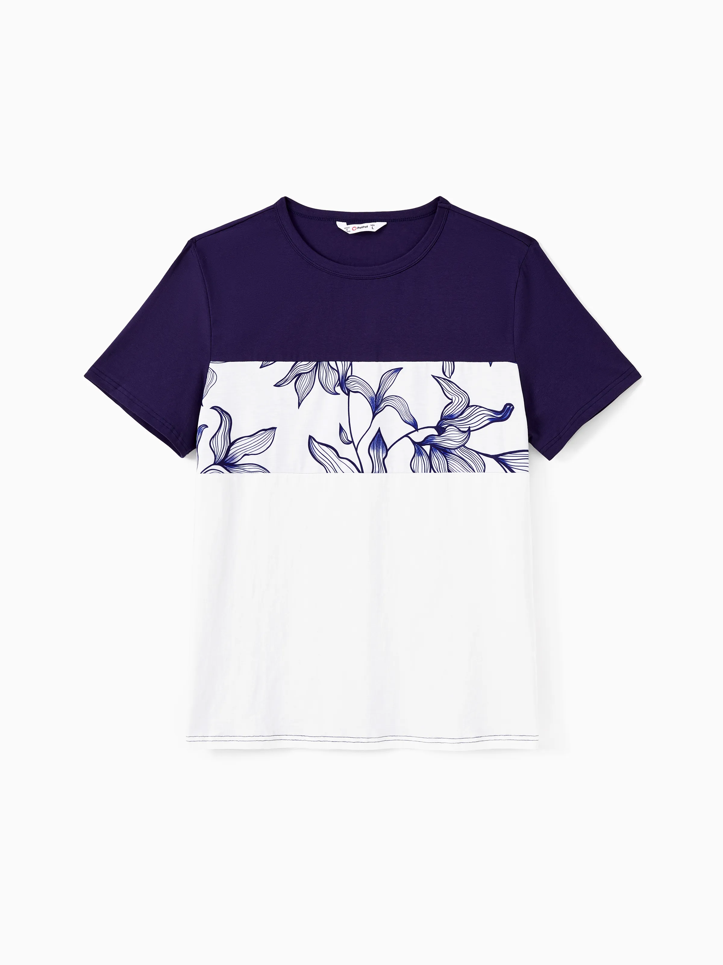 

Family Matching Sets Floral Tee or V-Neck Faux Button Elastic Waist Sleeveless Dress