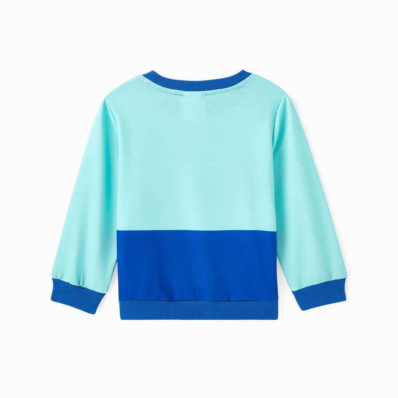 La Pat’ Patrouille Enfant en bas âge Unisexe Couture de tissus Enfantin Chien Sweat-shirt Turquoise big image 1