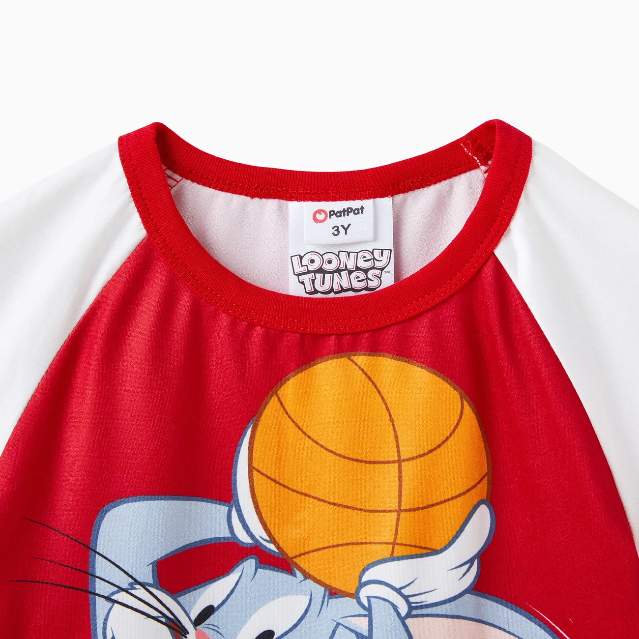 Looney Tunes Unisexe Enfantin T-Shirt rouge blanc big image 1