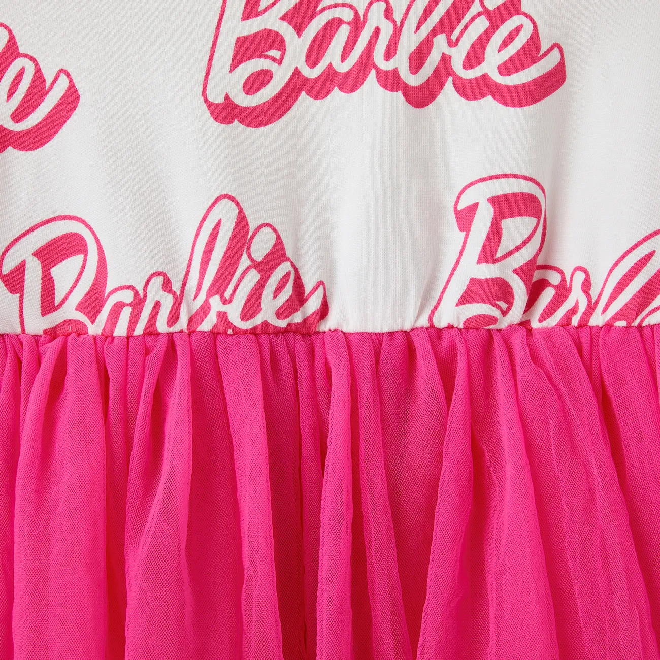 Barbie Páscoa Bebé Costuras de tecido Bonito Manga comprida Vestidos Branco big image 1