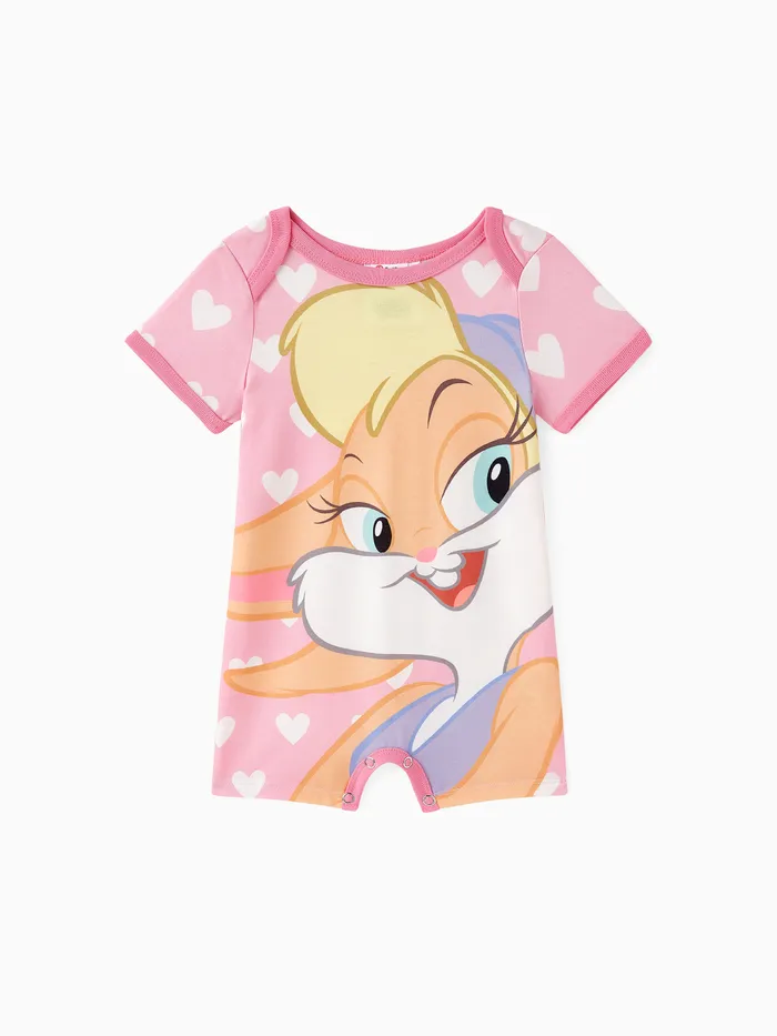 Looney Tunes Baby Boy/Girl Cartoon Animal Print Short-sleeve Naia™ Romper